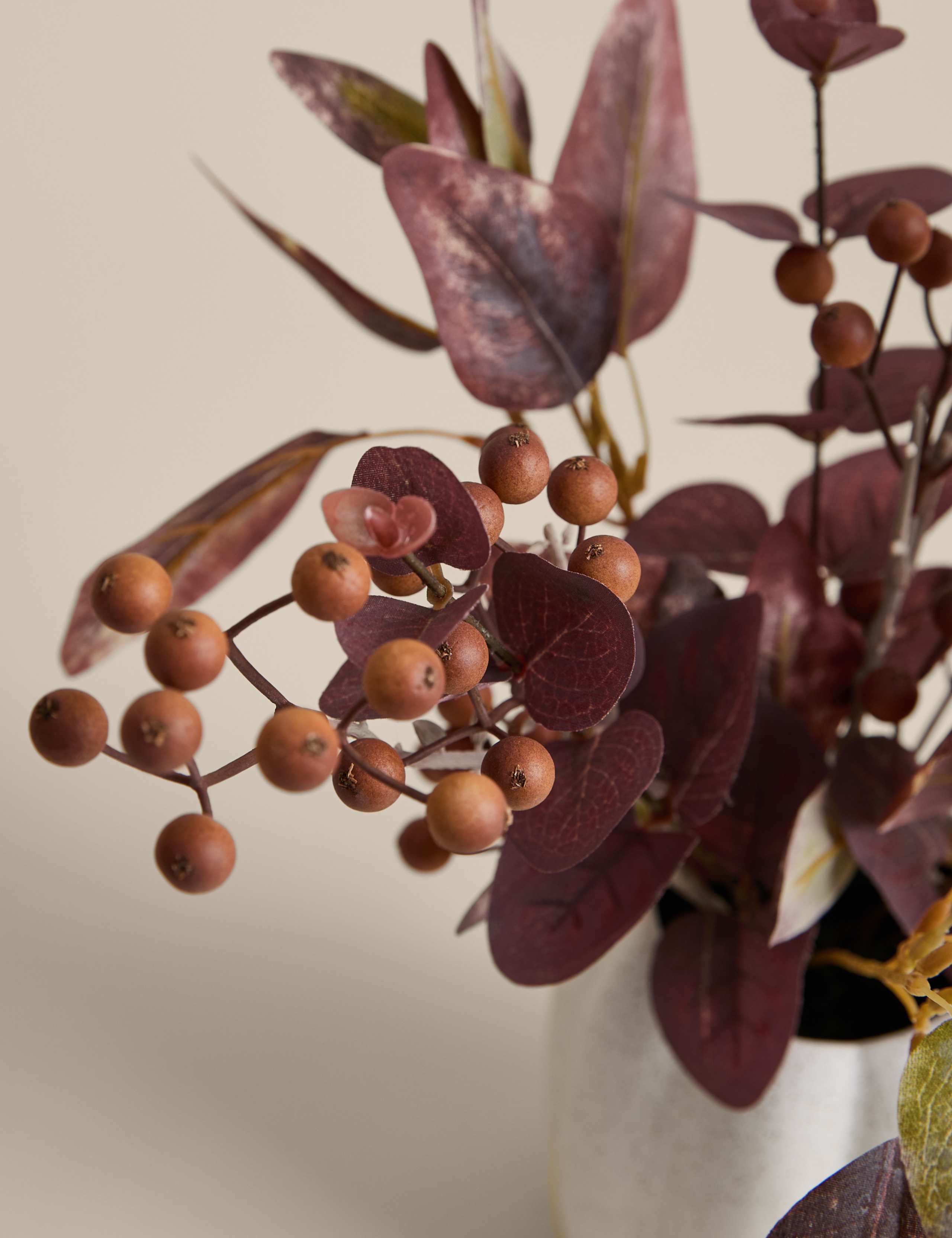 Artificial Autumnal Arrangement in Ceramic Pot 3 of 3