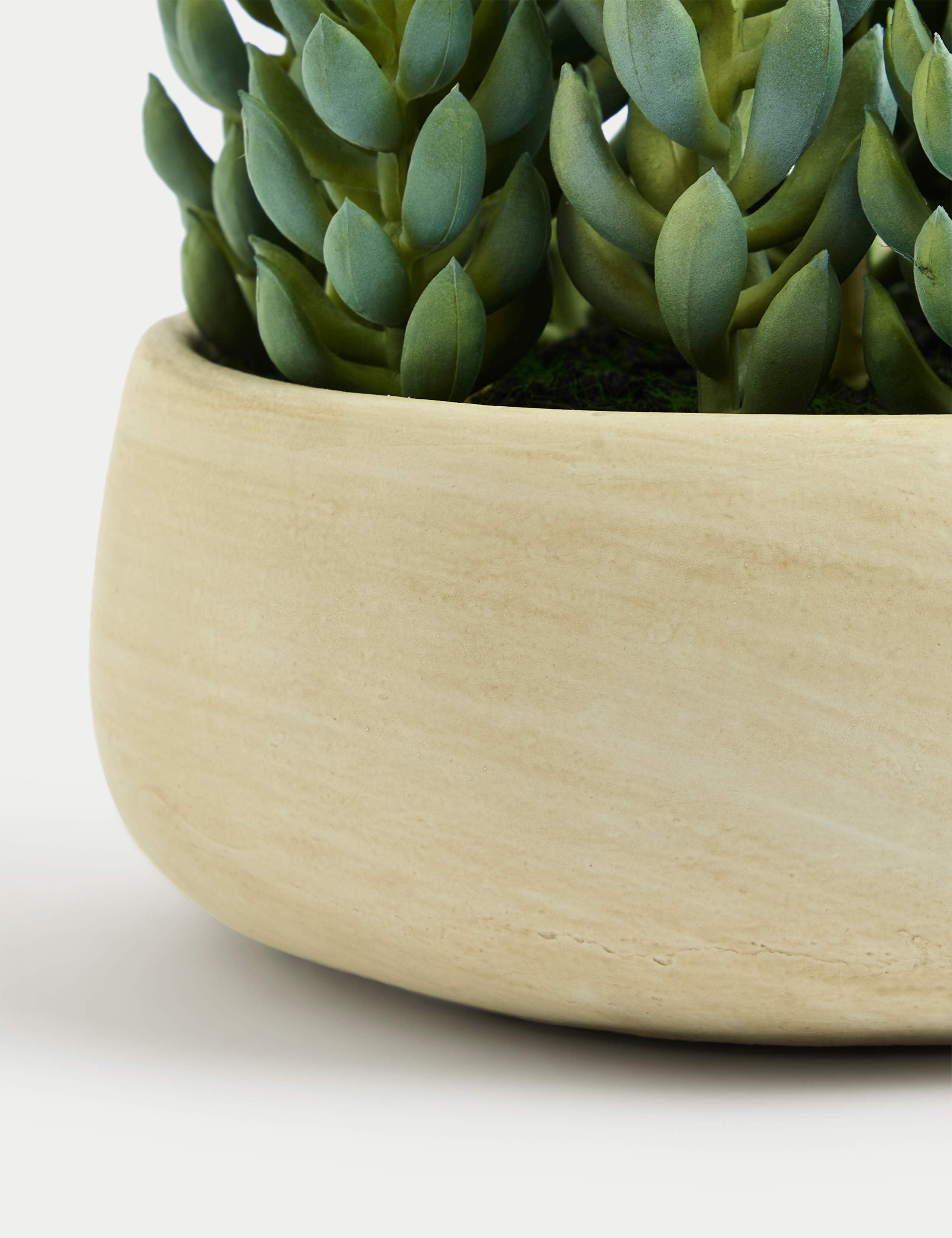 Artificial Succulents in Cement Pot 3 of 3