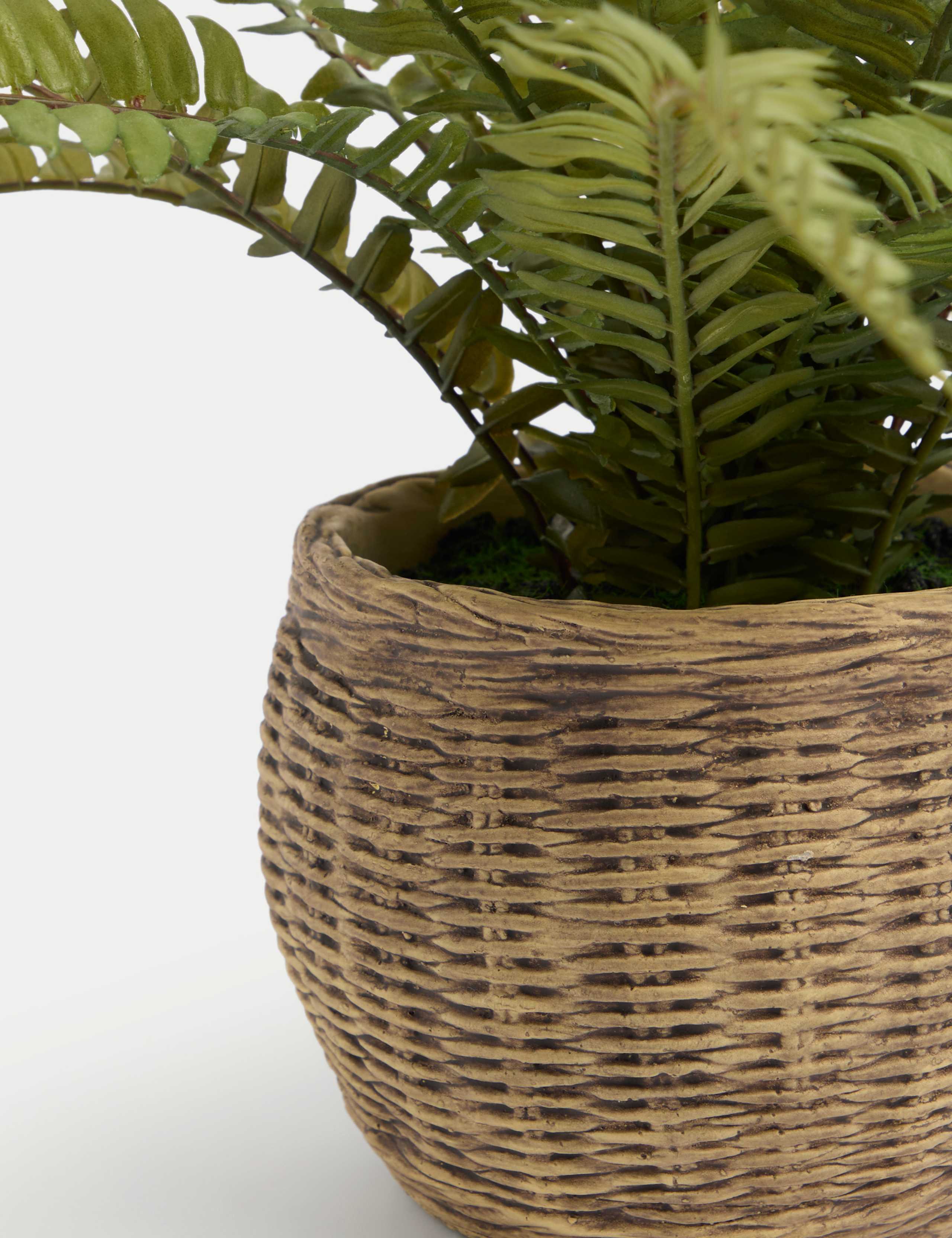 Artificial Fern Plant In Pot 2 of 3