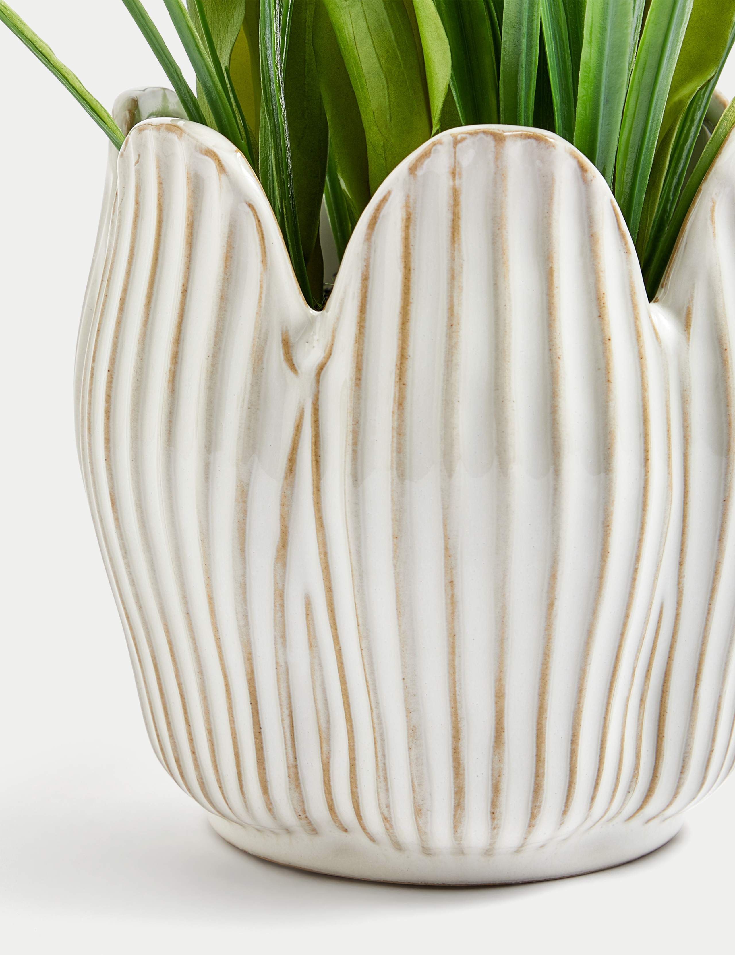 Artificial Tulip Plant in Ceramic Pot 2 of 3