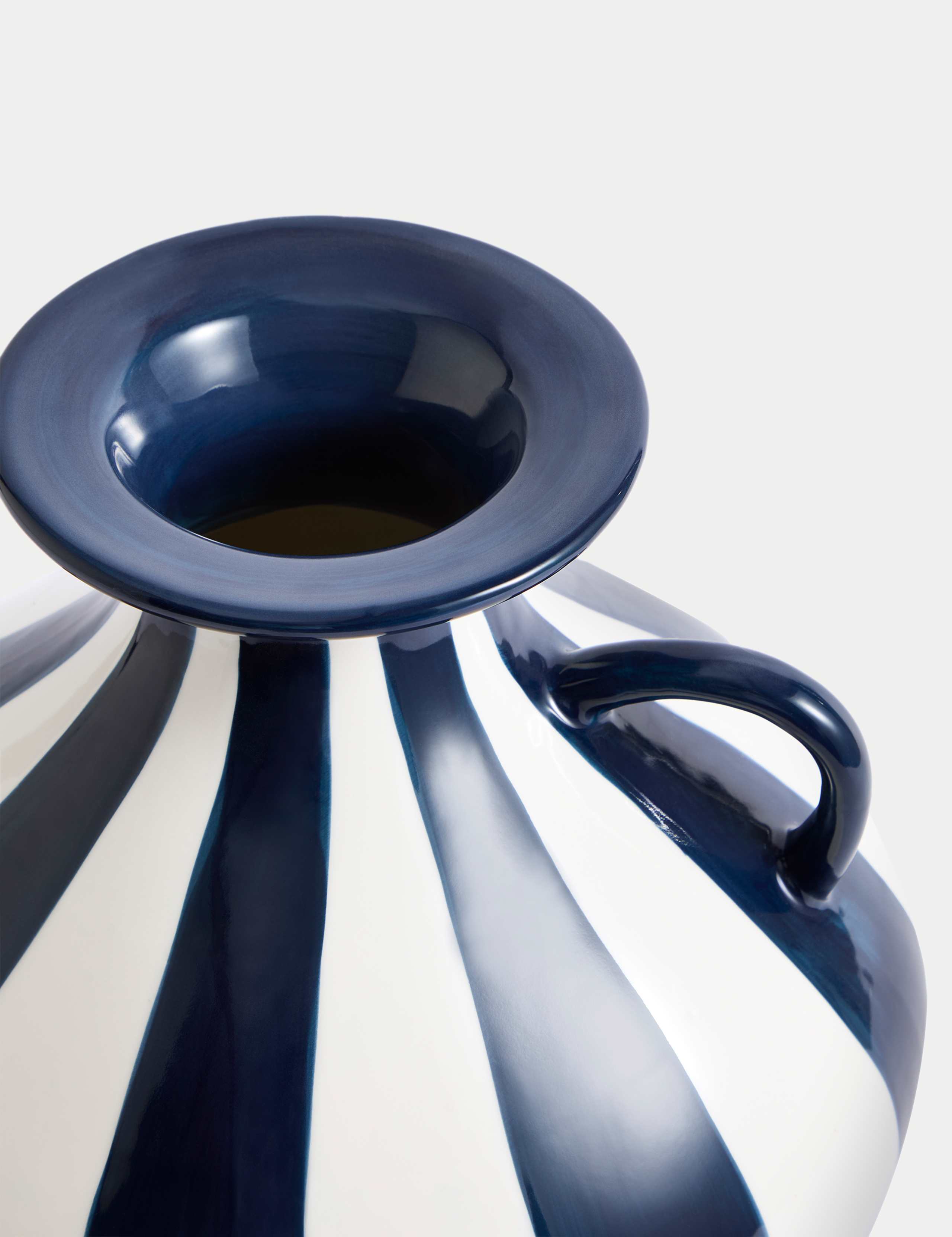 Striped Ceramic Vase 2 of 5