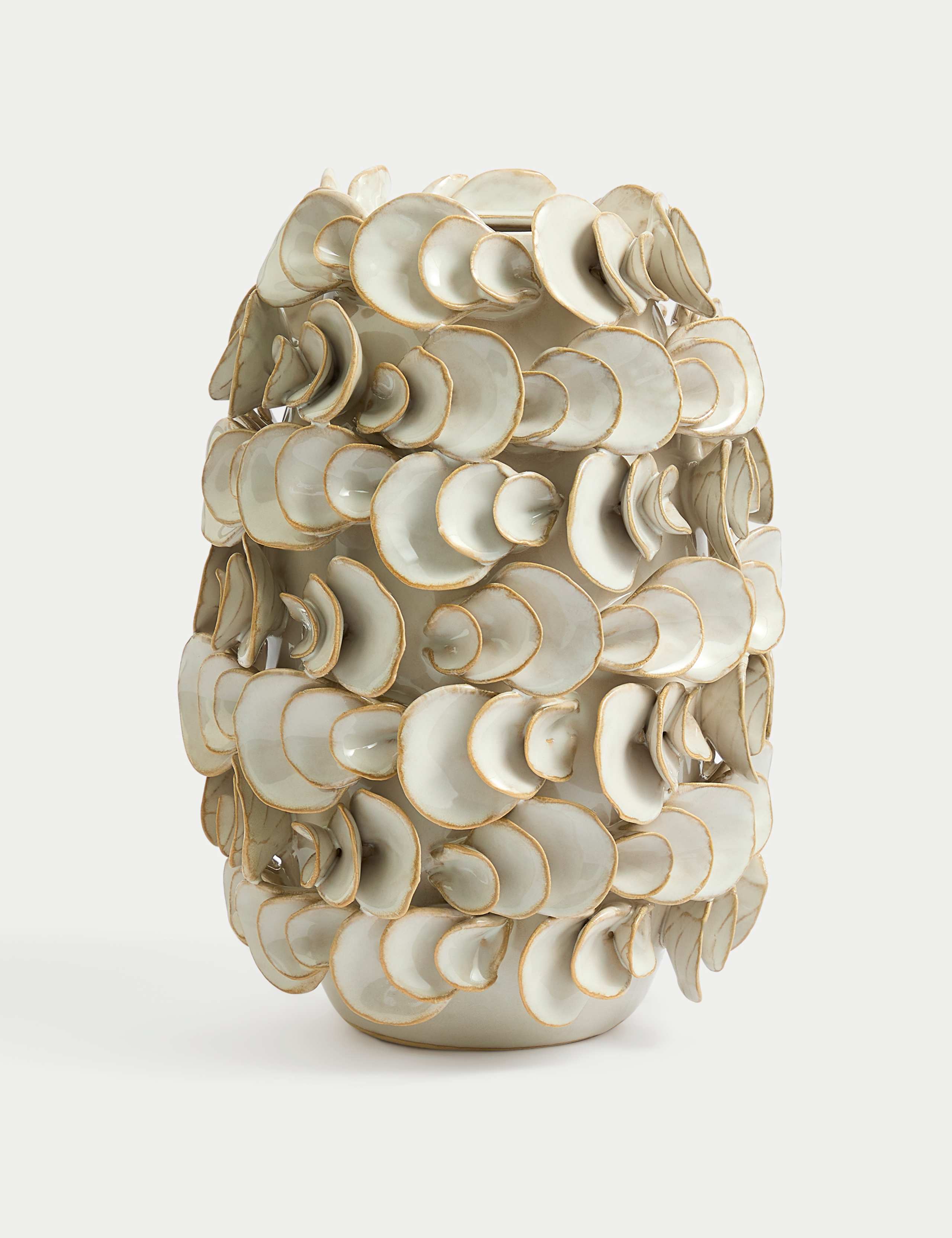 Layered Petal Ceramic Vase 2 of 5