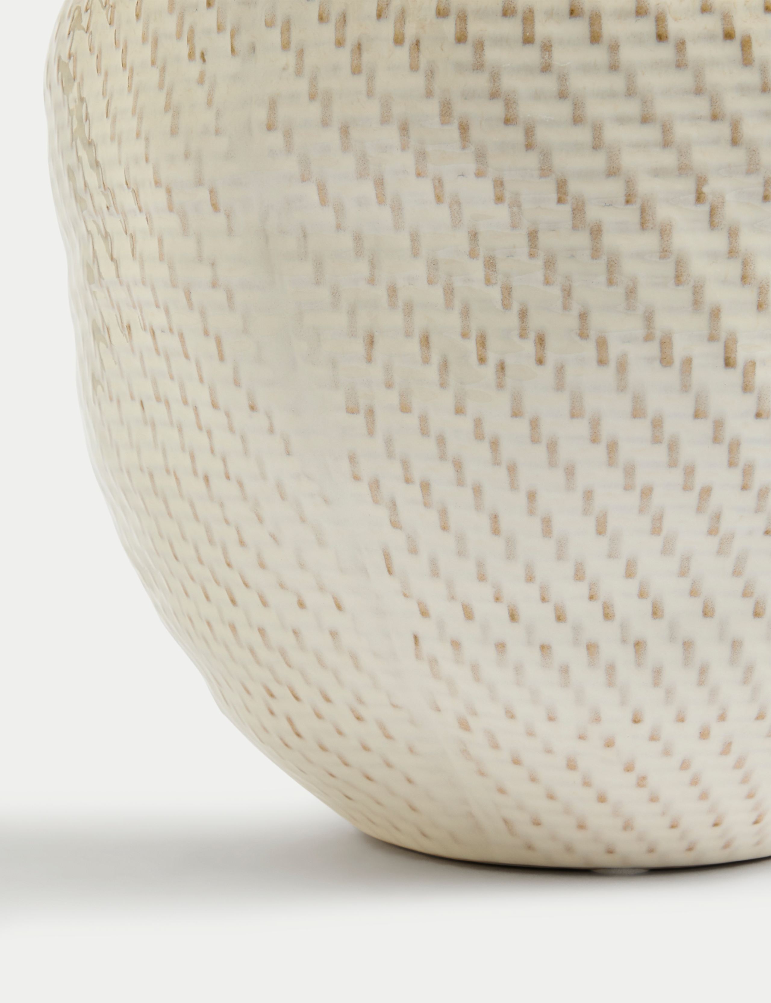 Reactive Glaze Textured Ceramic Vase 4 of 5