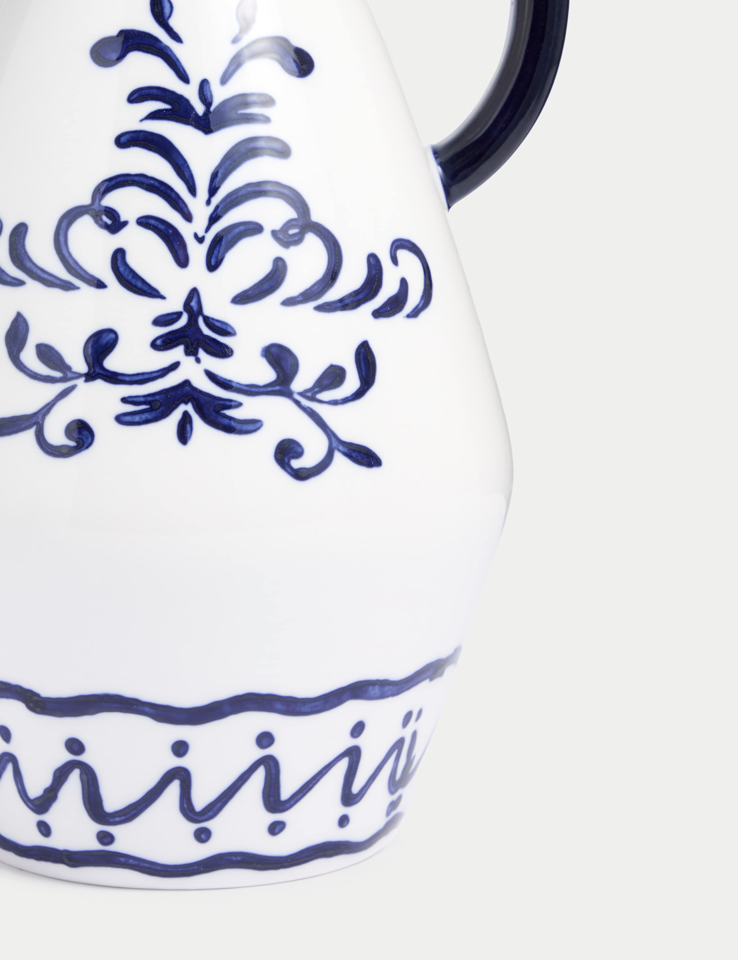 Medium Handpainted Floral Ceramic Vase 3 of 3