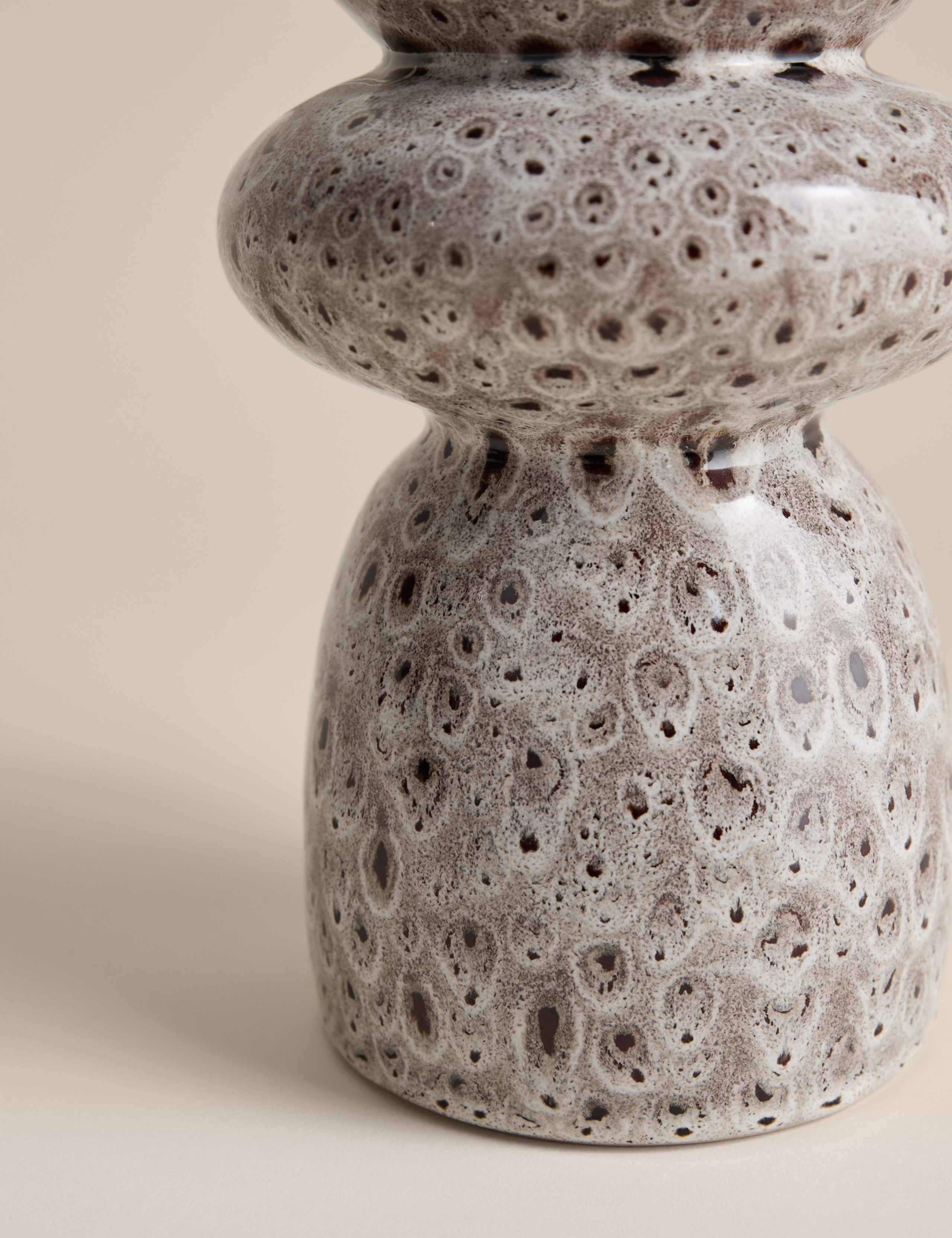 Spot Reactive Glaze Ceramic Vase 3 of 3