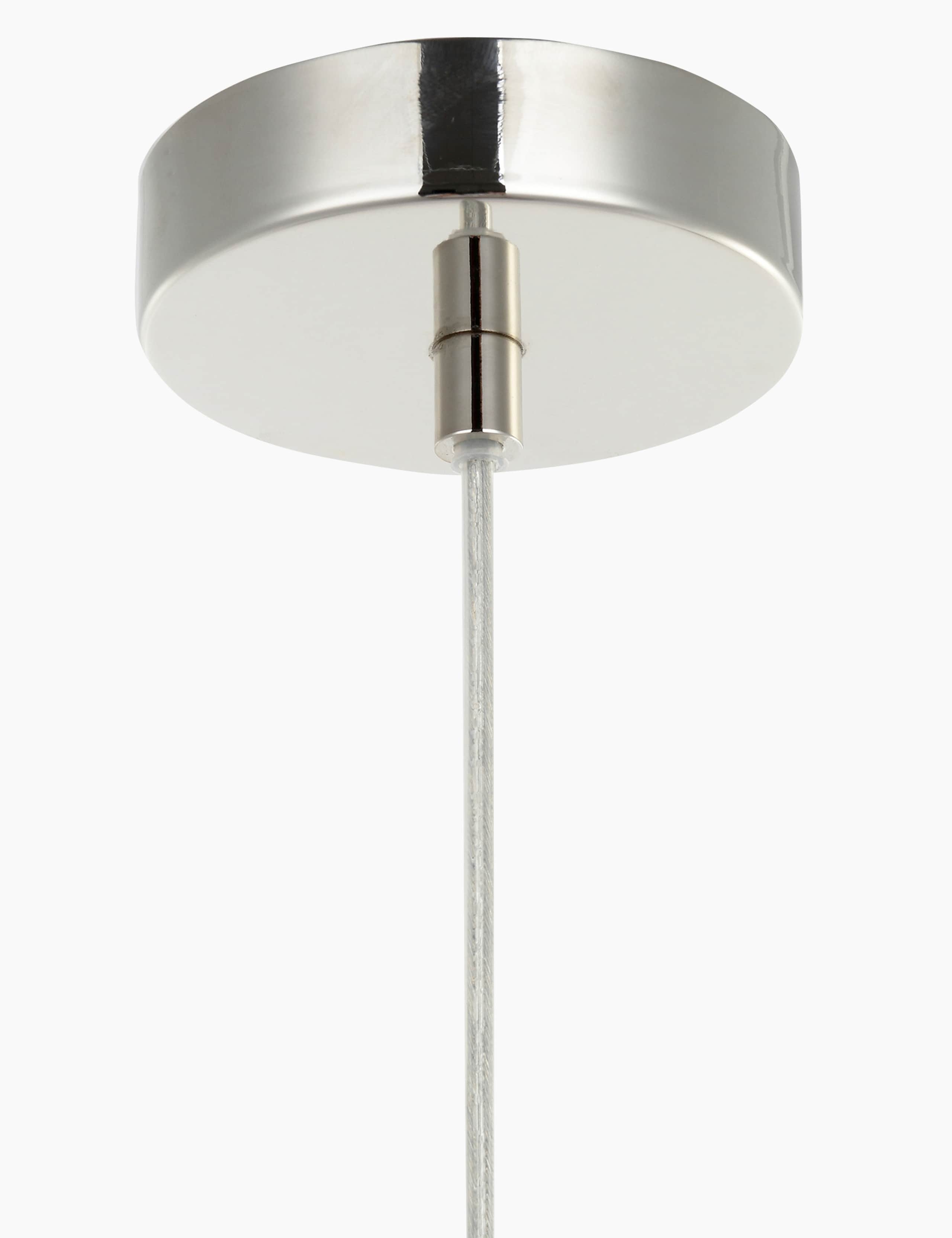 Ribbed Glass Ball Pendant Light 5 of 5