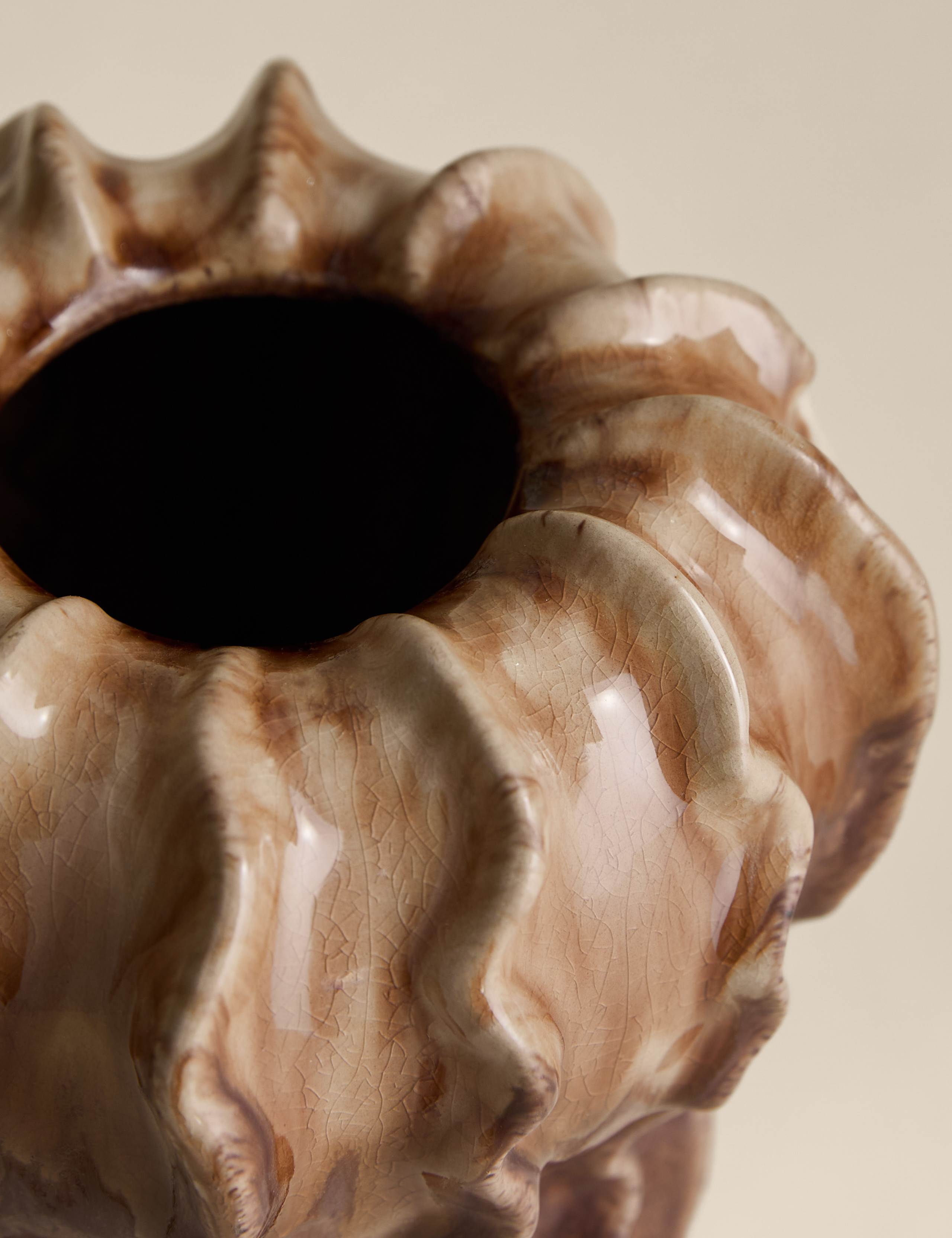 Reactive Glaze Harvest Ceramic Vase 2 of 3