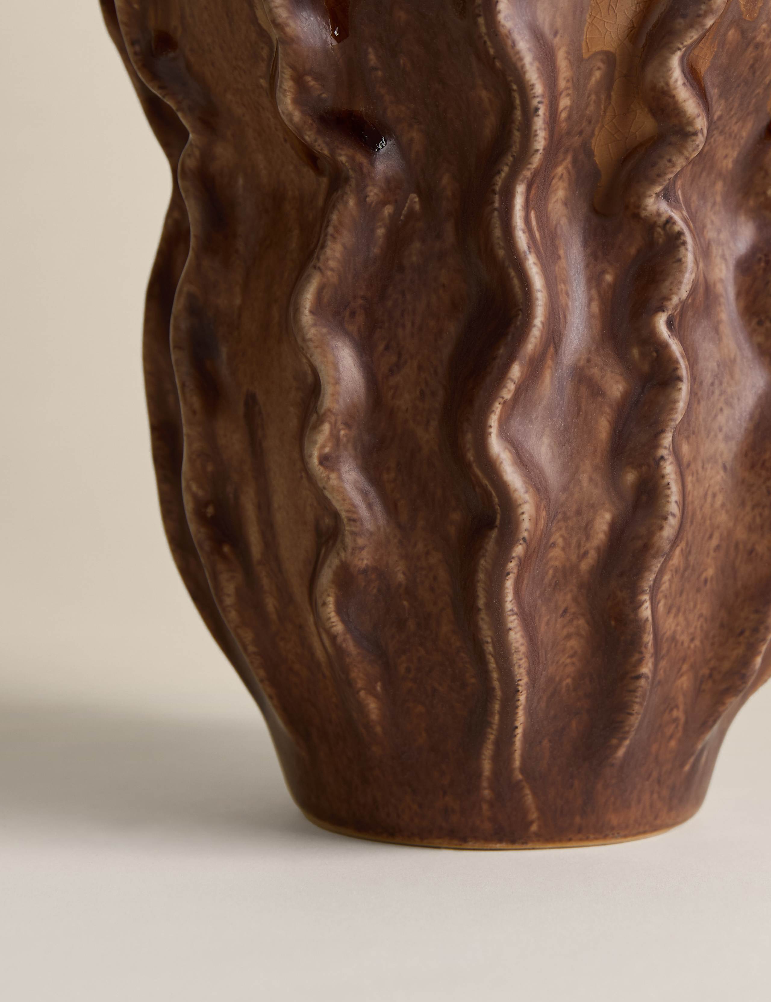 Reactive Glaze Harvest Ceramic Vase 3 of 3