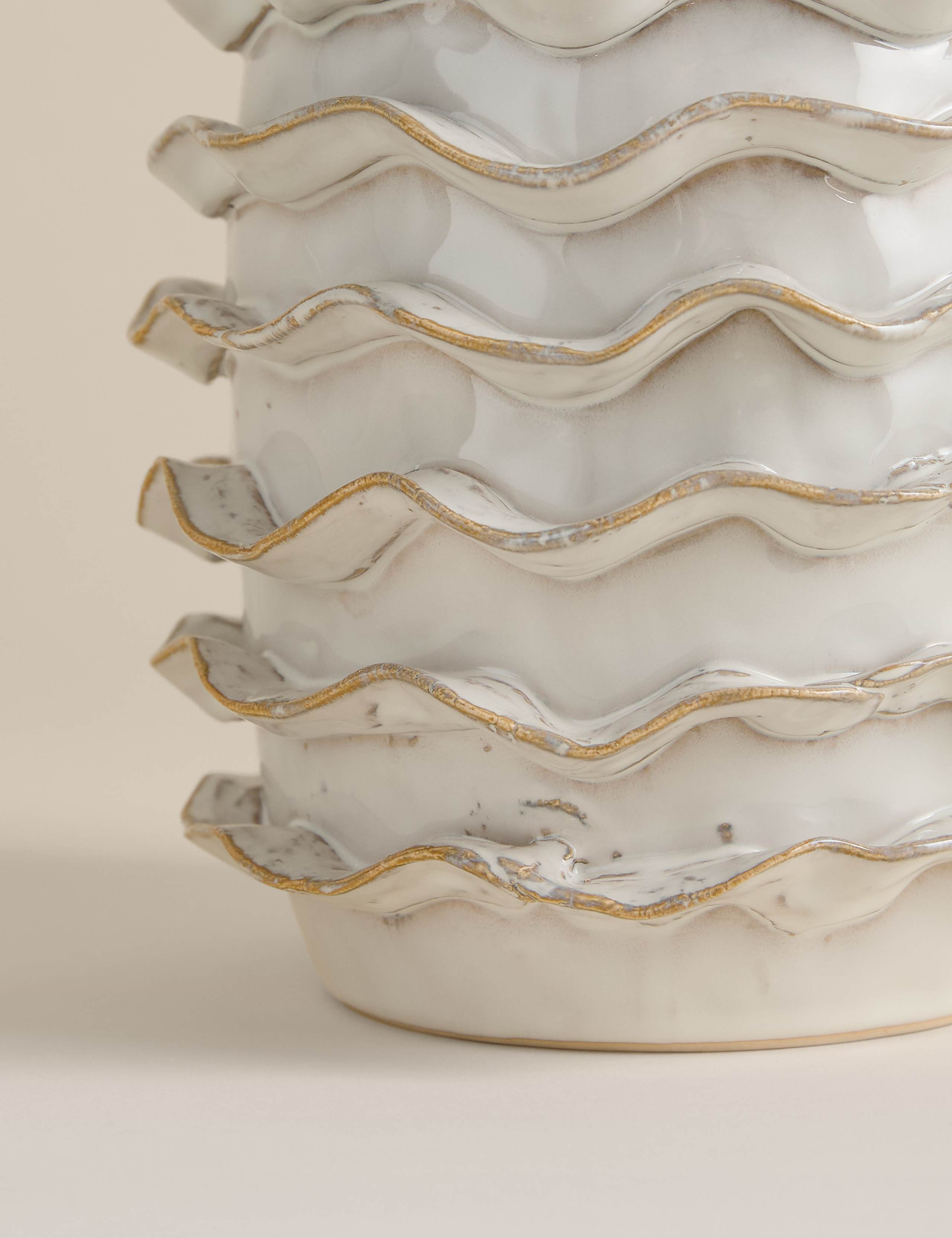 Large Frill Ceramic Vase 3 of 3