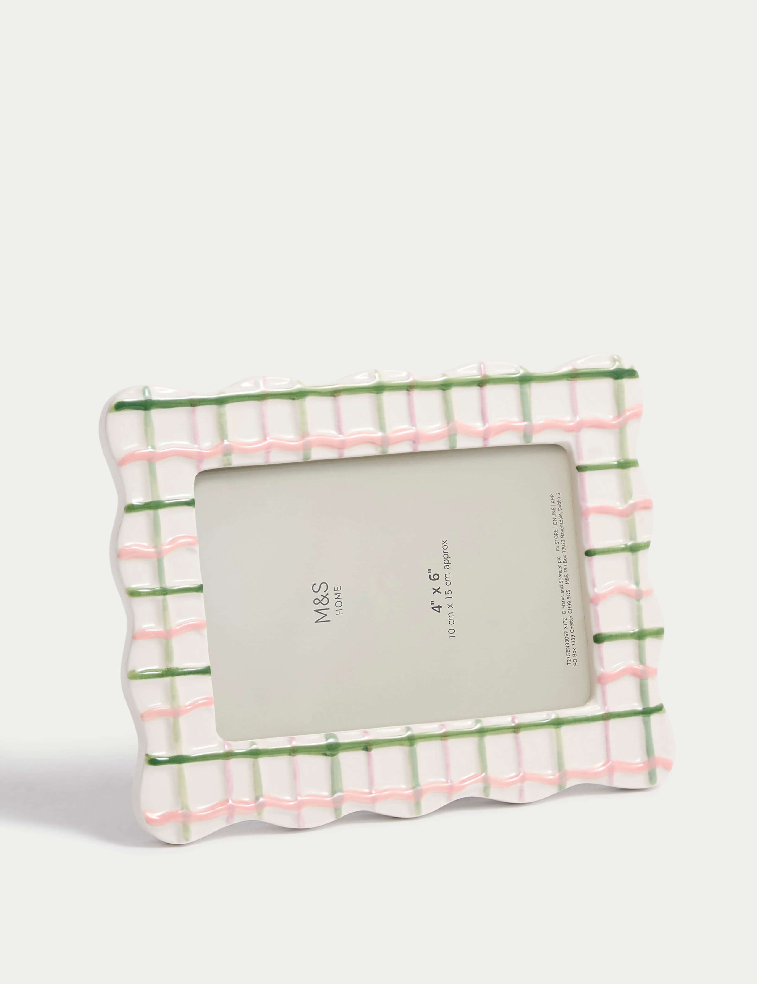 Wiggle Check Ceramic Photo Frame 4x6 inch 4 of 4