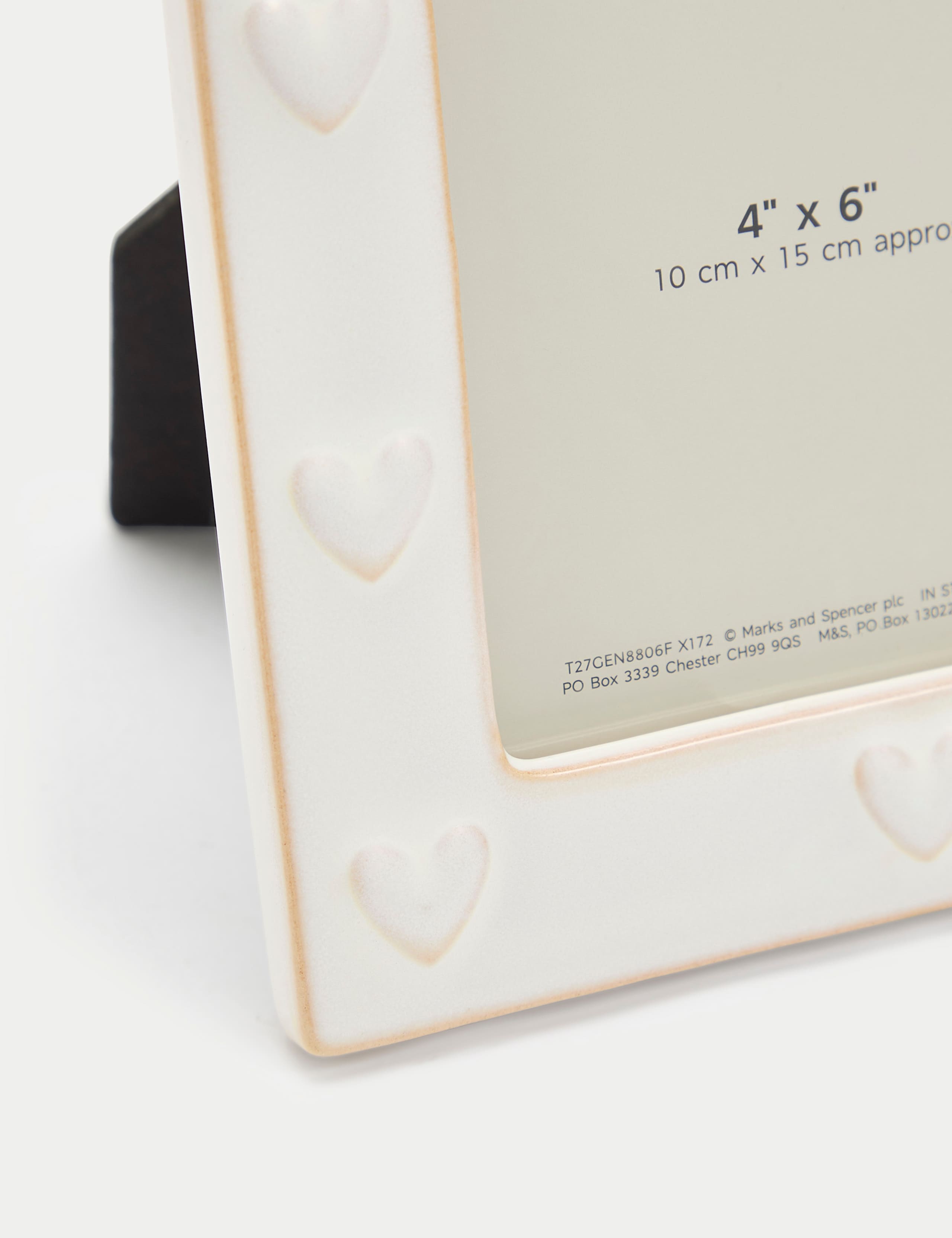 Ceramic Heart Photo Frame 4x6 Inch 2 of 4