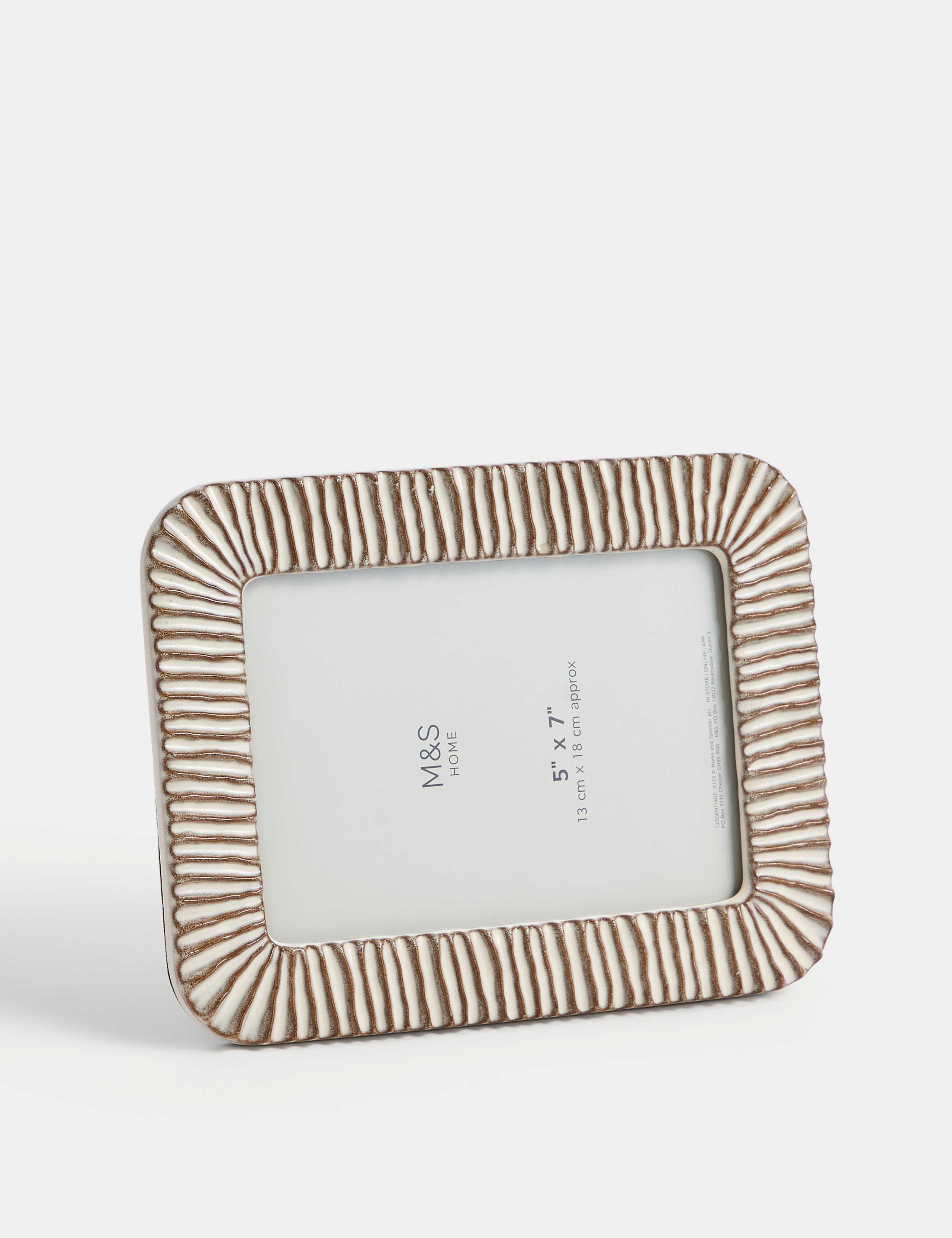 Ceramic Ridged Photo Frame 5x7 inch 4 of 4