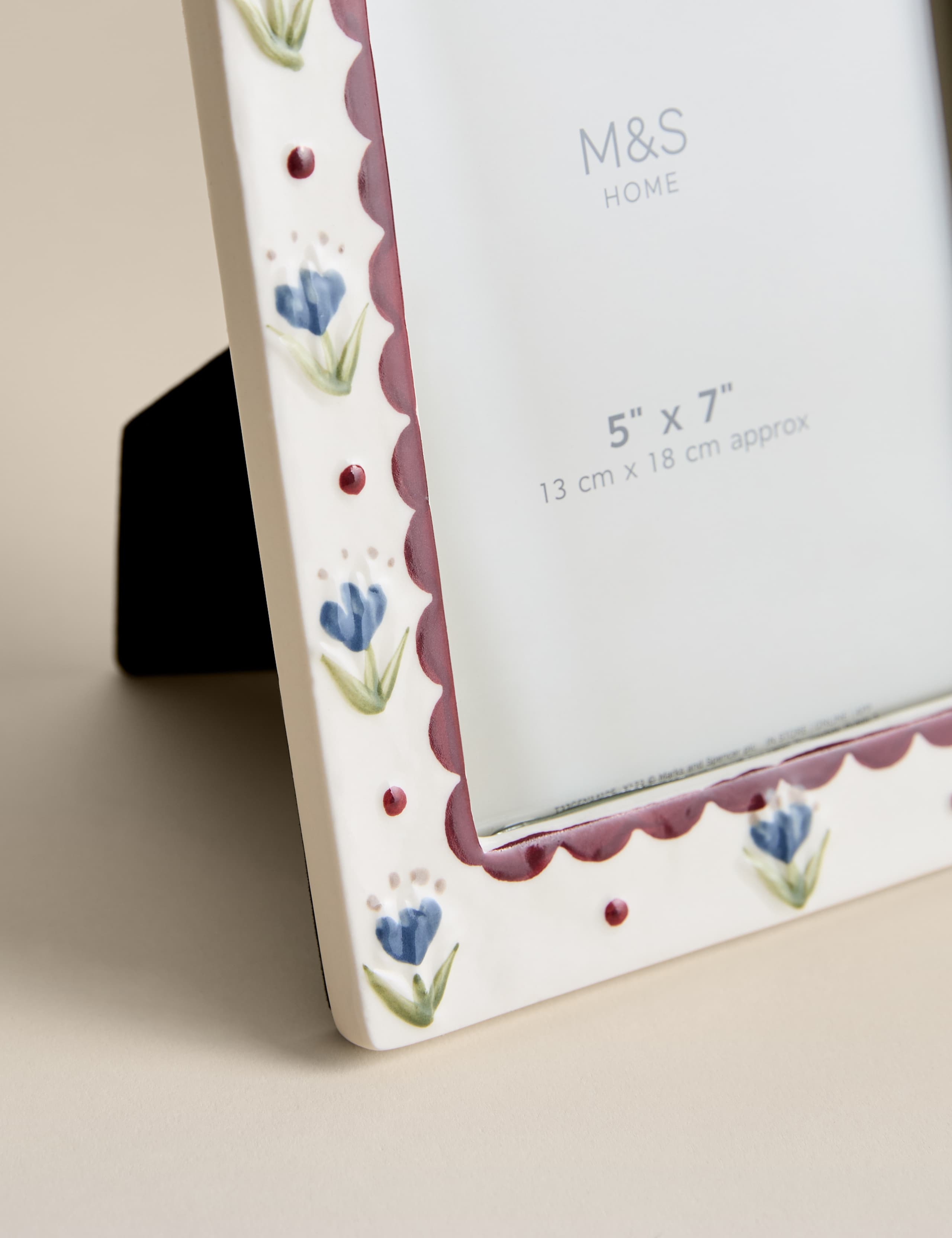 Ceramic Floral Photo Frame 5x7 inch 2 of 4