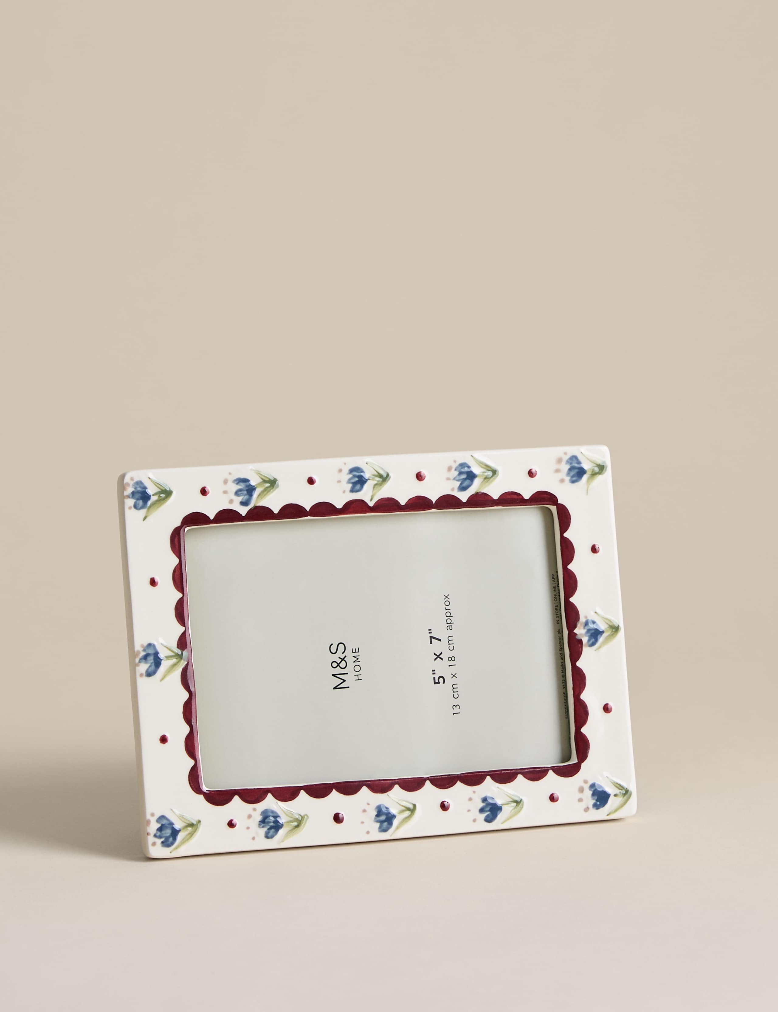 Ceramic Floral Photo Frame 5x7 inch 4 of 4