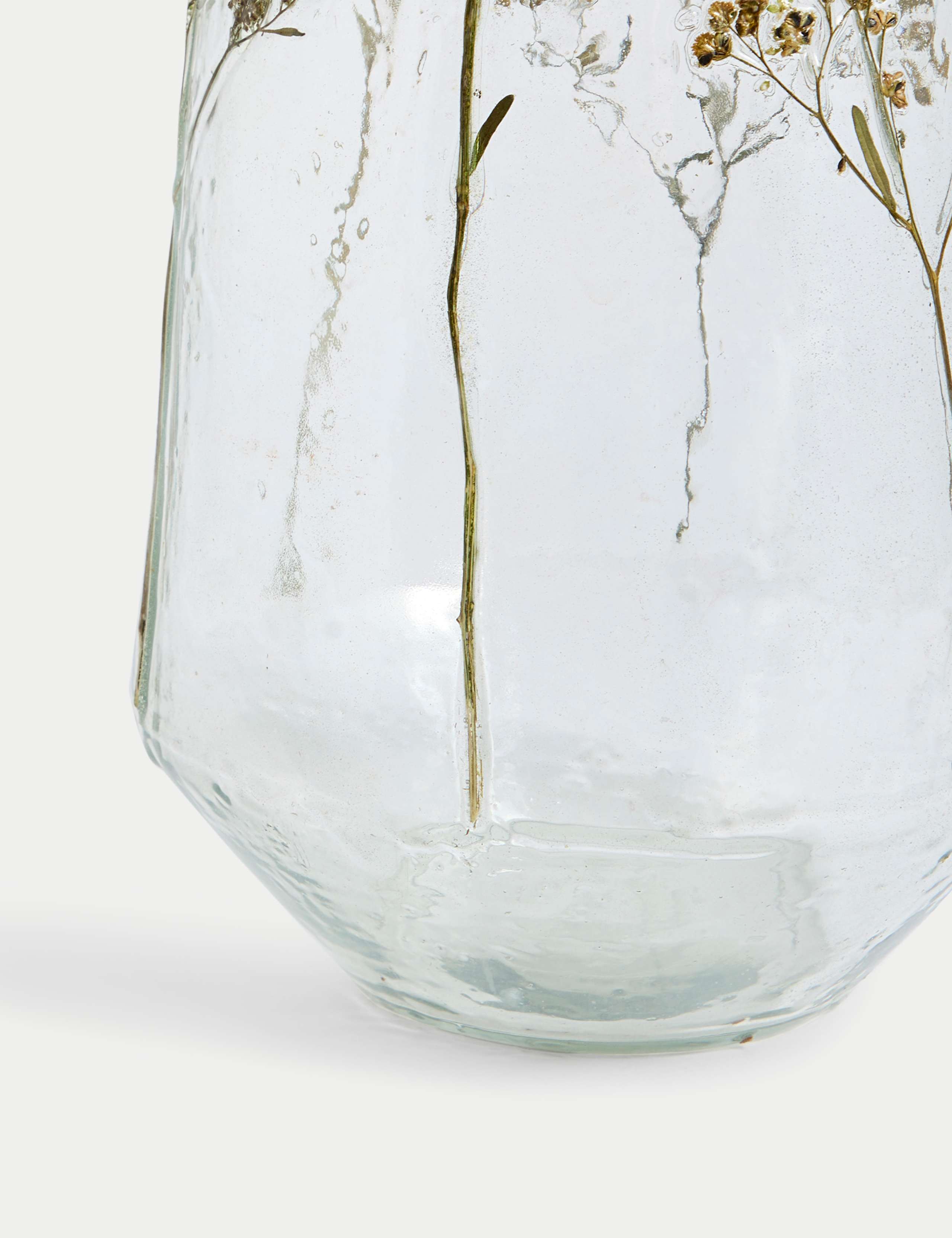 Pressed Flower Glass Vase 3 of 3