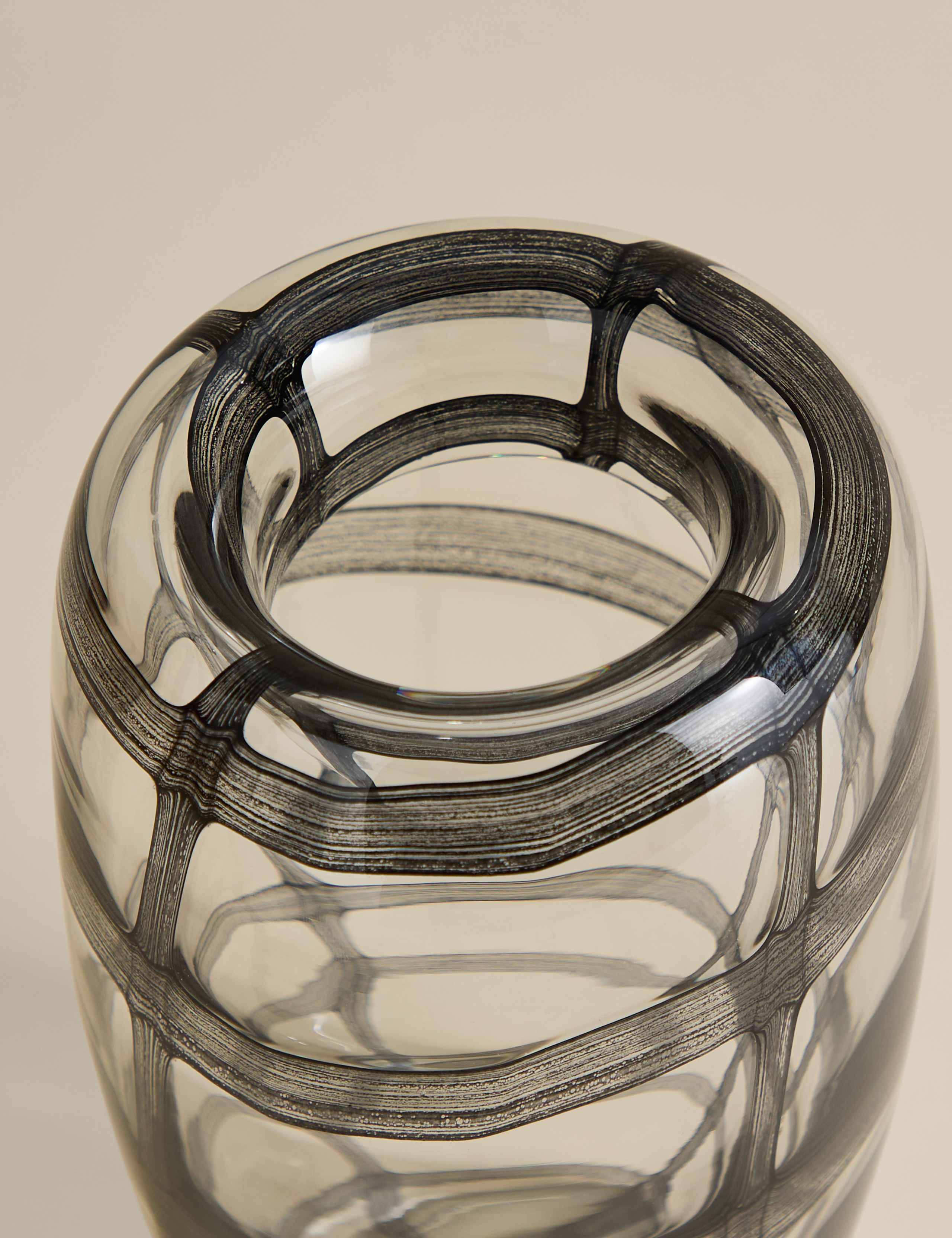 Medium Check Glass Vase 2 of 3