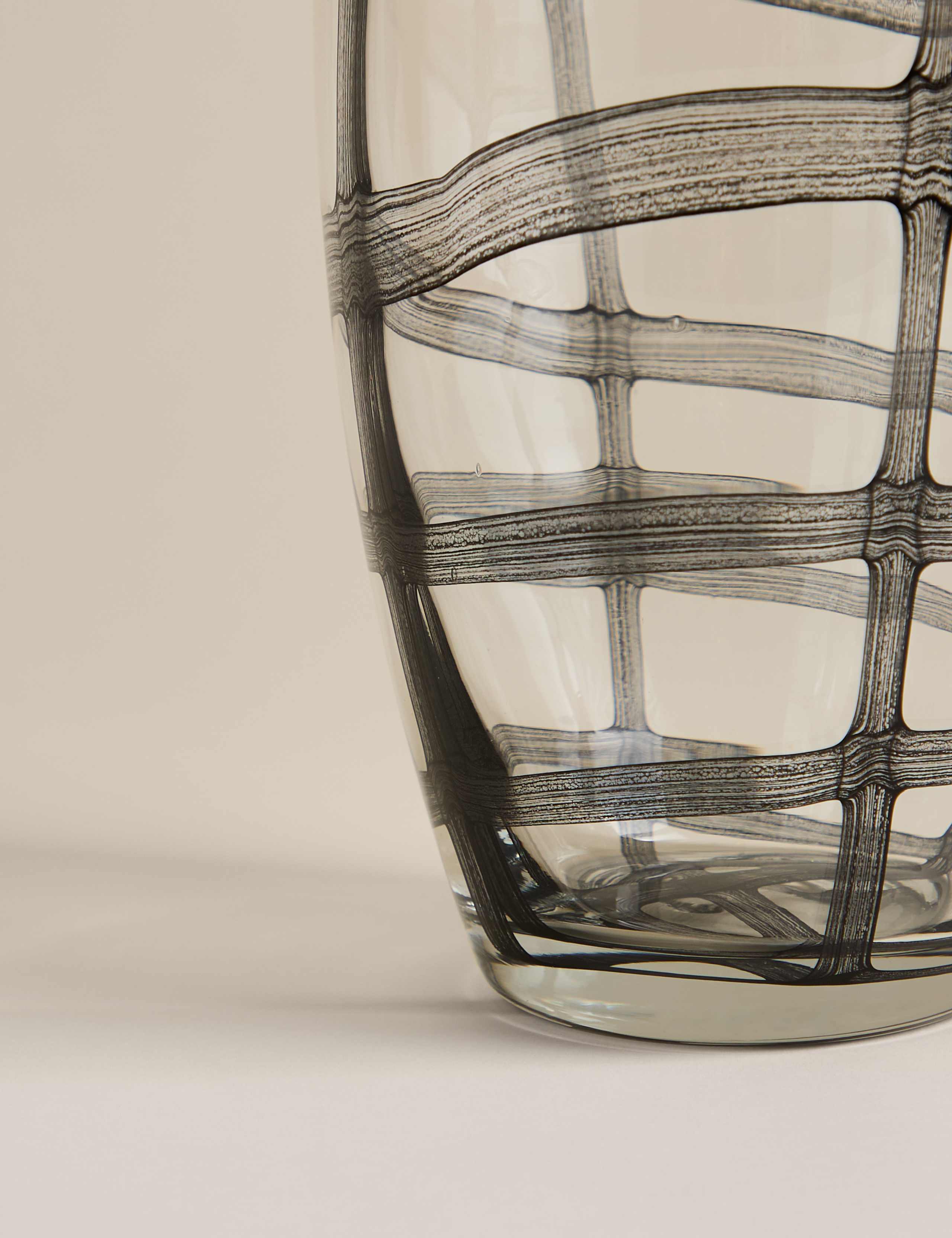 Medium Check Glass Vase 3 of 3