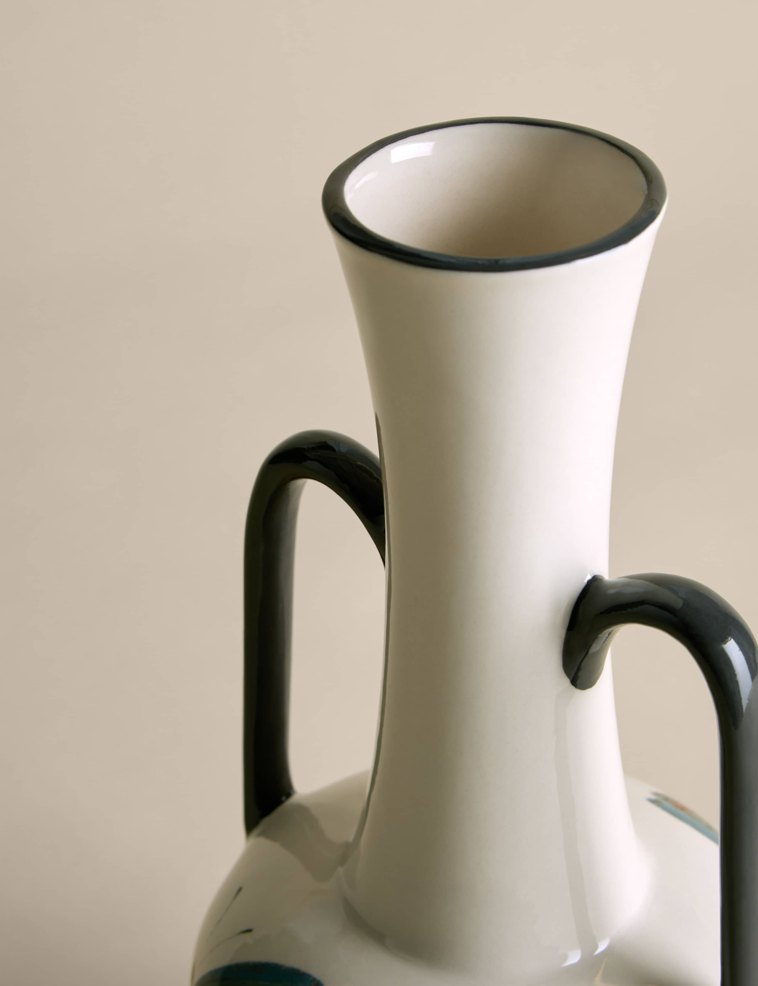 Handled Ceramic Vase 2 of 3