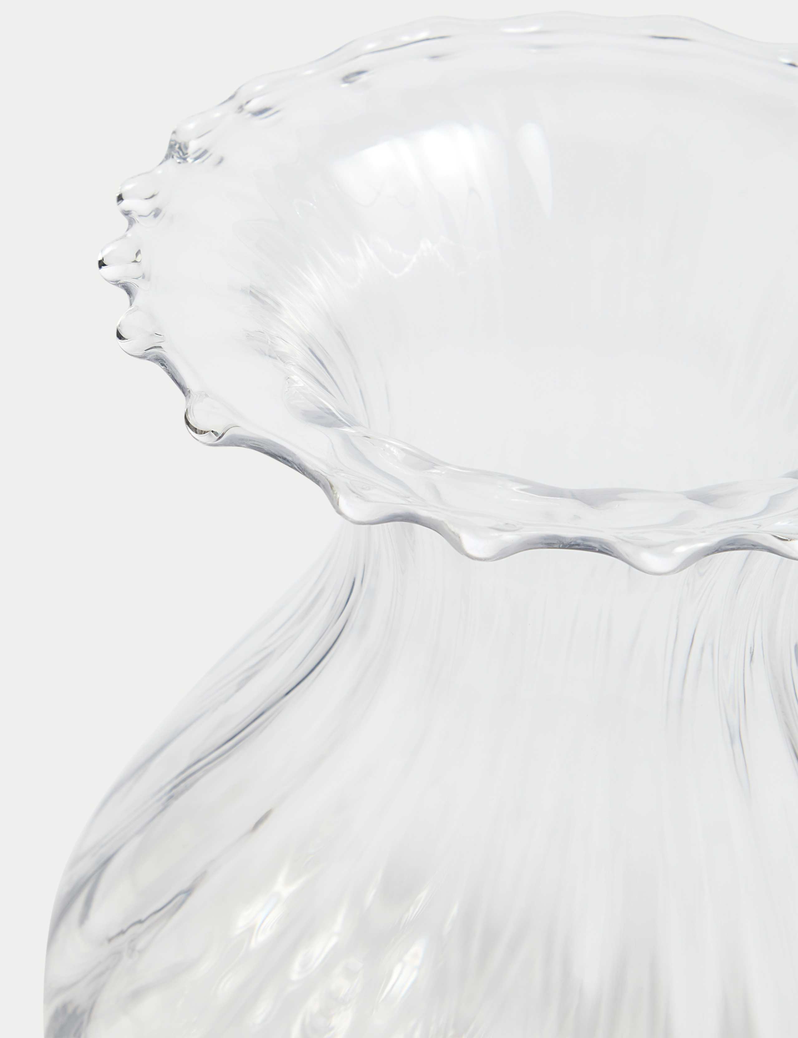 Fluted Glass Bouquet Vase 3 of 4