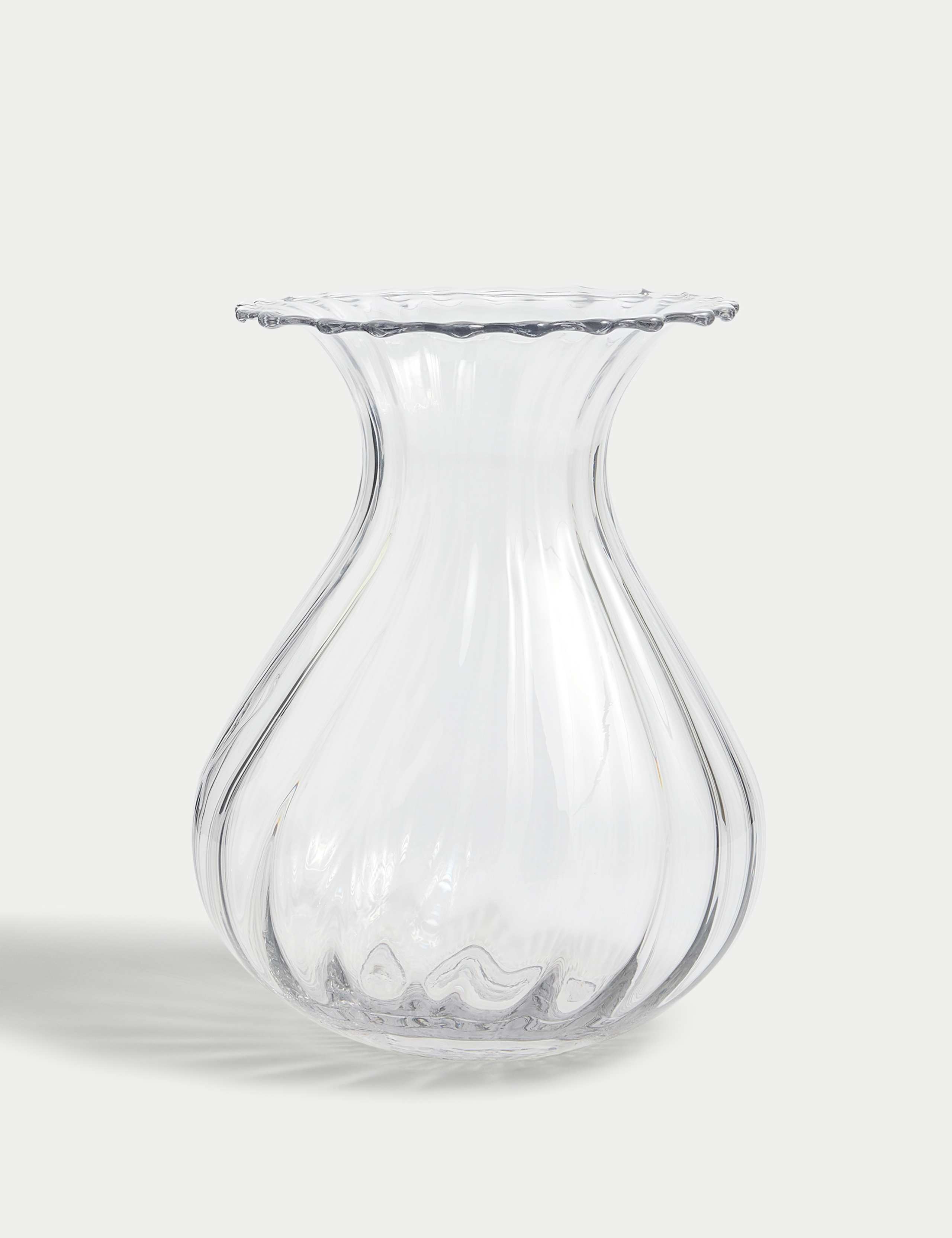 Fluted Glass Bouquet Vase 2 of 4