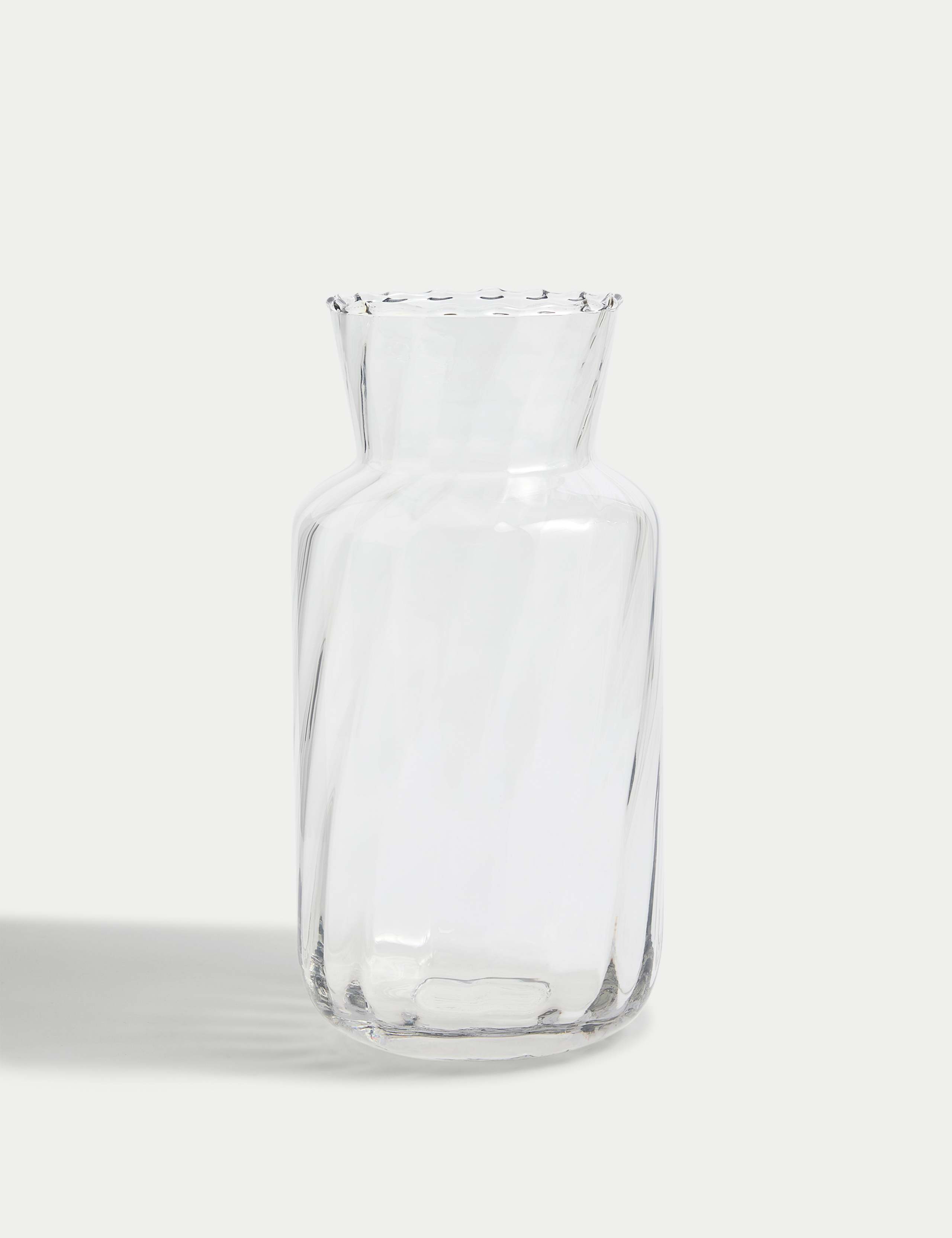 Swirl Ridged Glass Vase 2 of 4