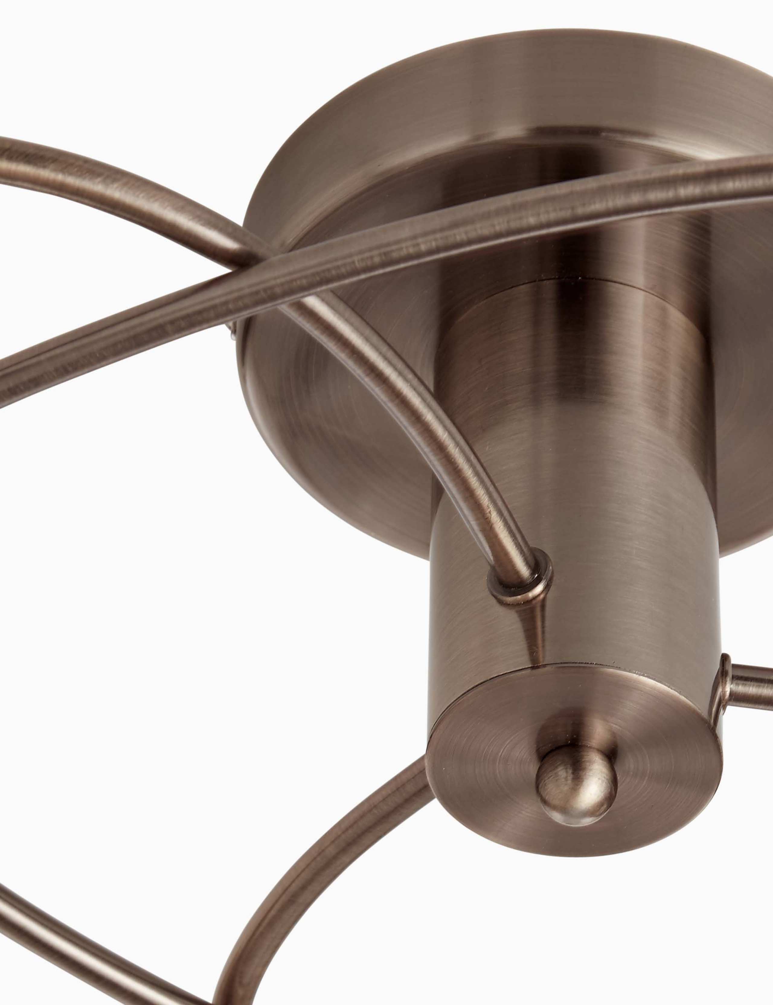 Swirl Arm Flush Ceiling Light 4 of 5