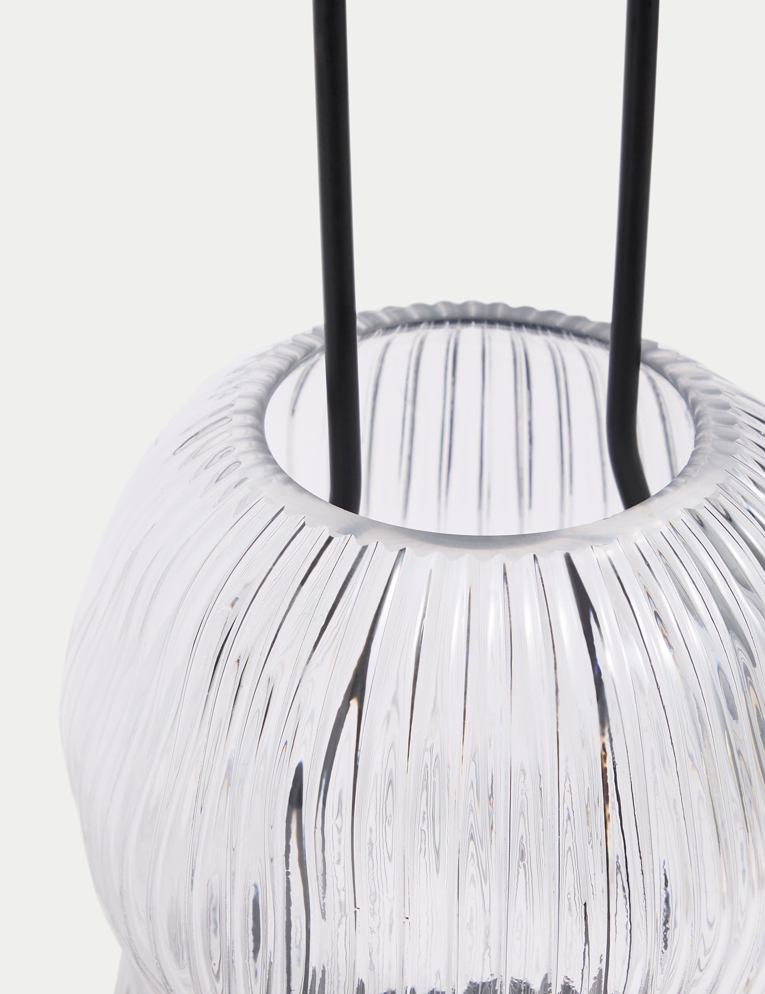 Ridged Glass Lantern 4 of 4