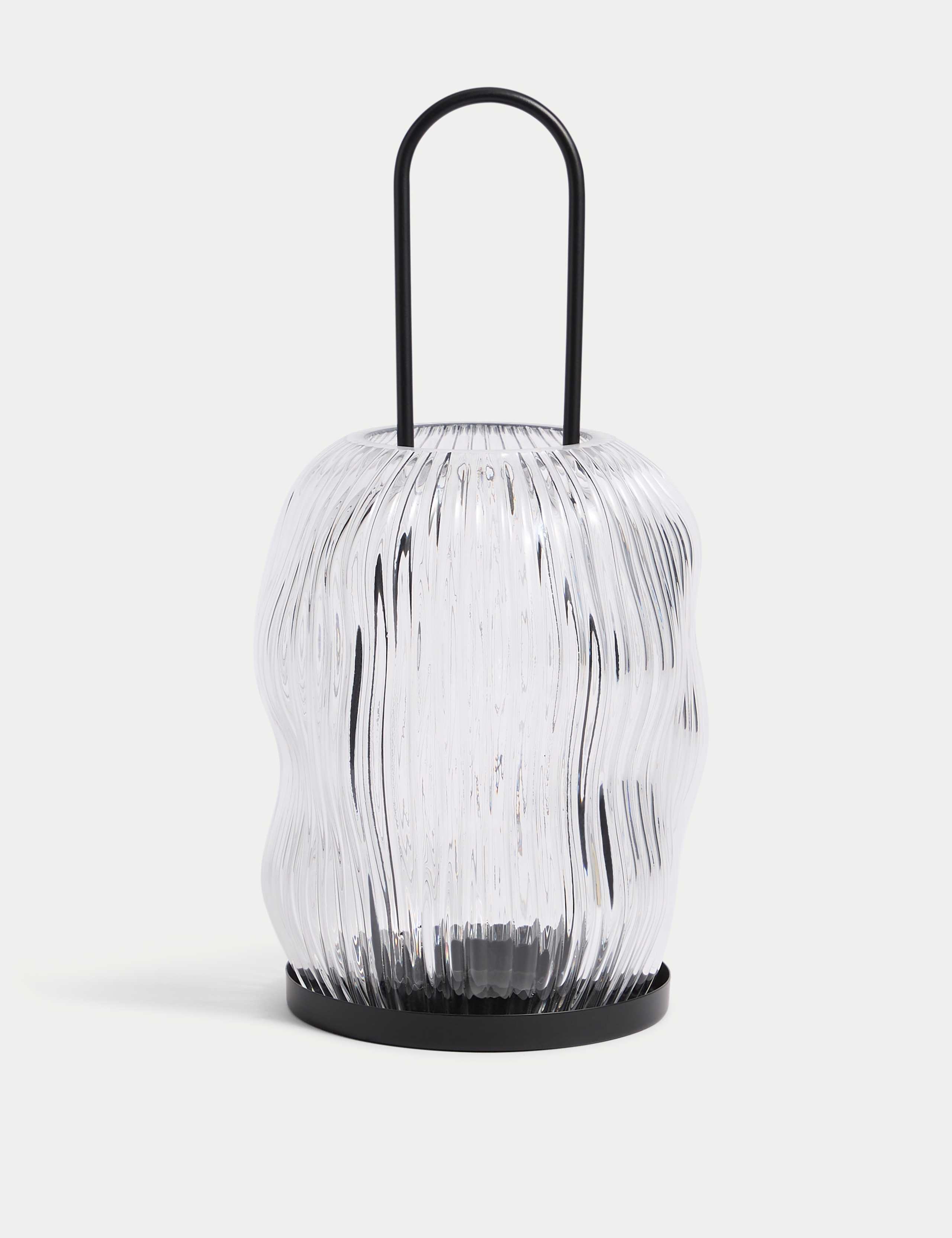 Ridged Glass Lantern 2 of 4