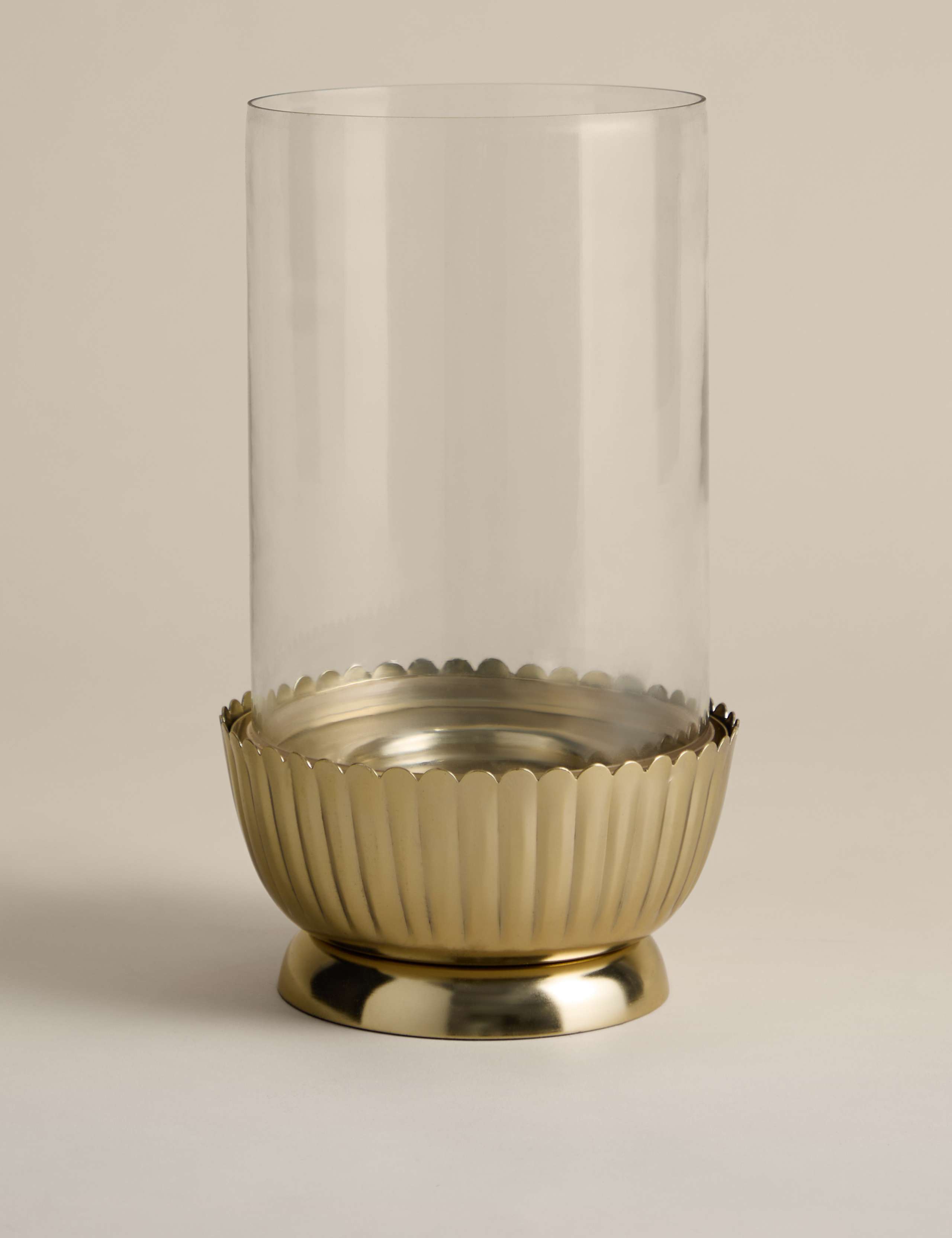 Scallop Metal Hurricane Candle Holder 2 of 4