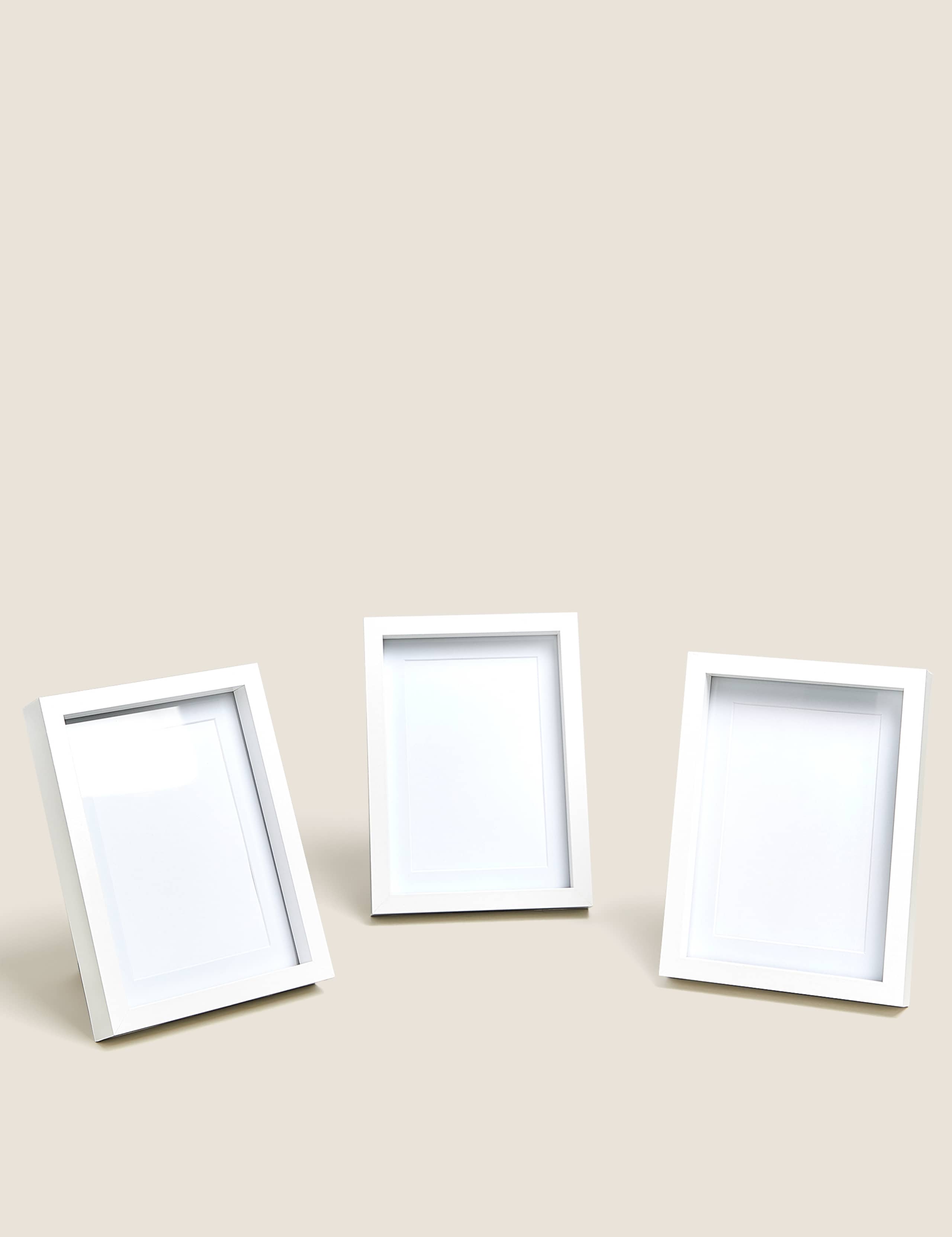 Set of 3 Wood Photo Frames 4x6 inch 1 of 5