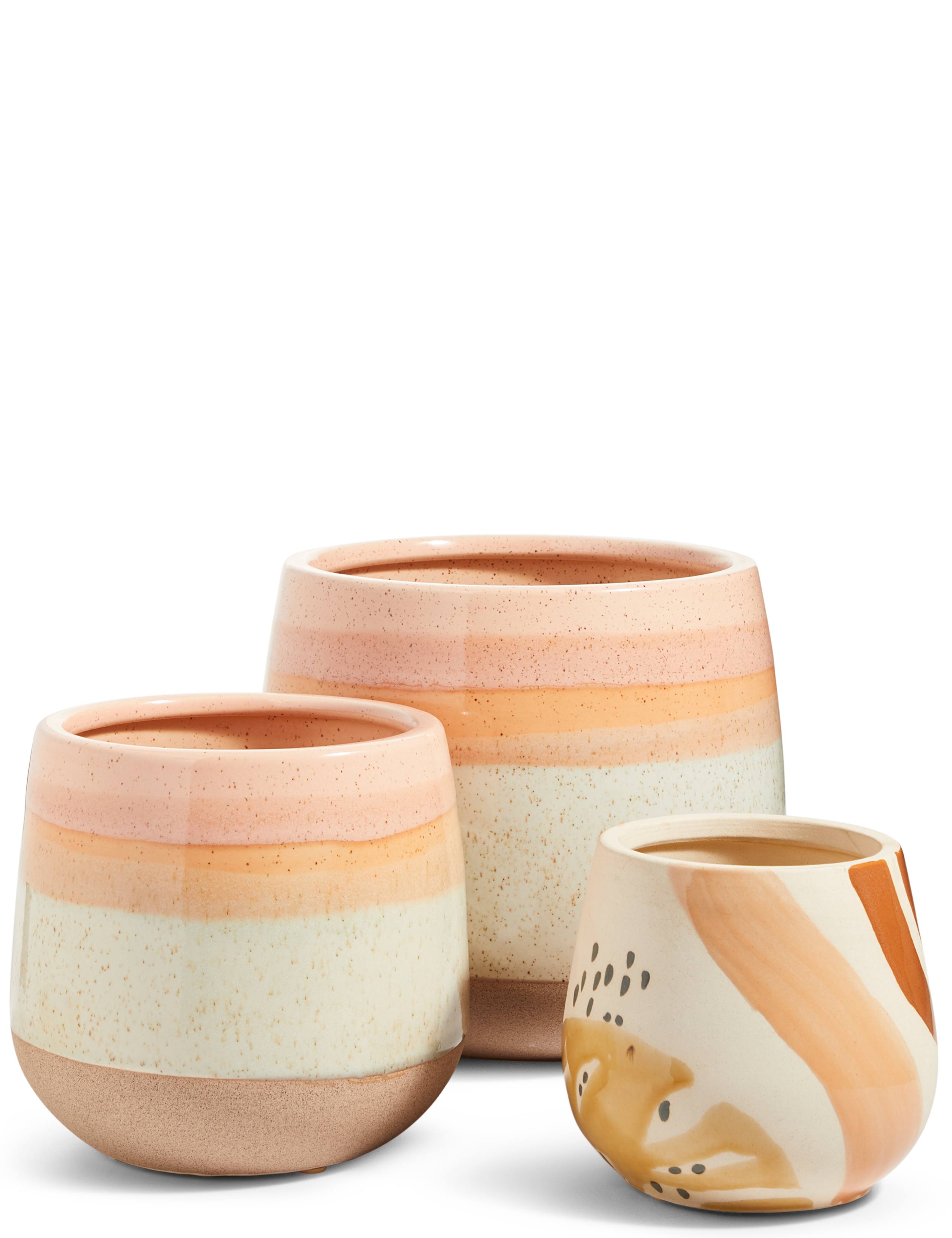 Pink Glazed Planter 1 of 4