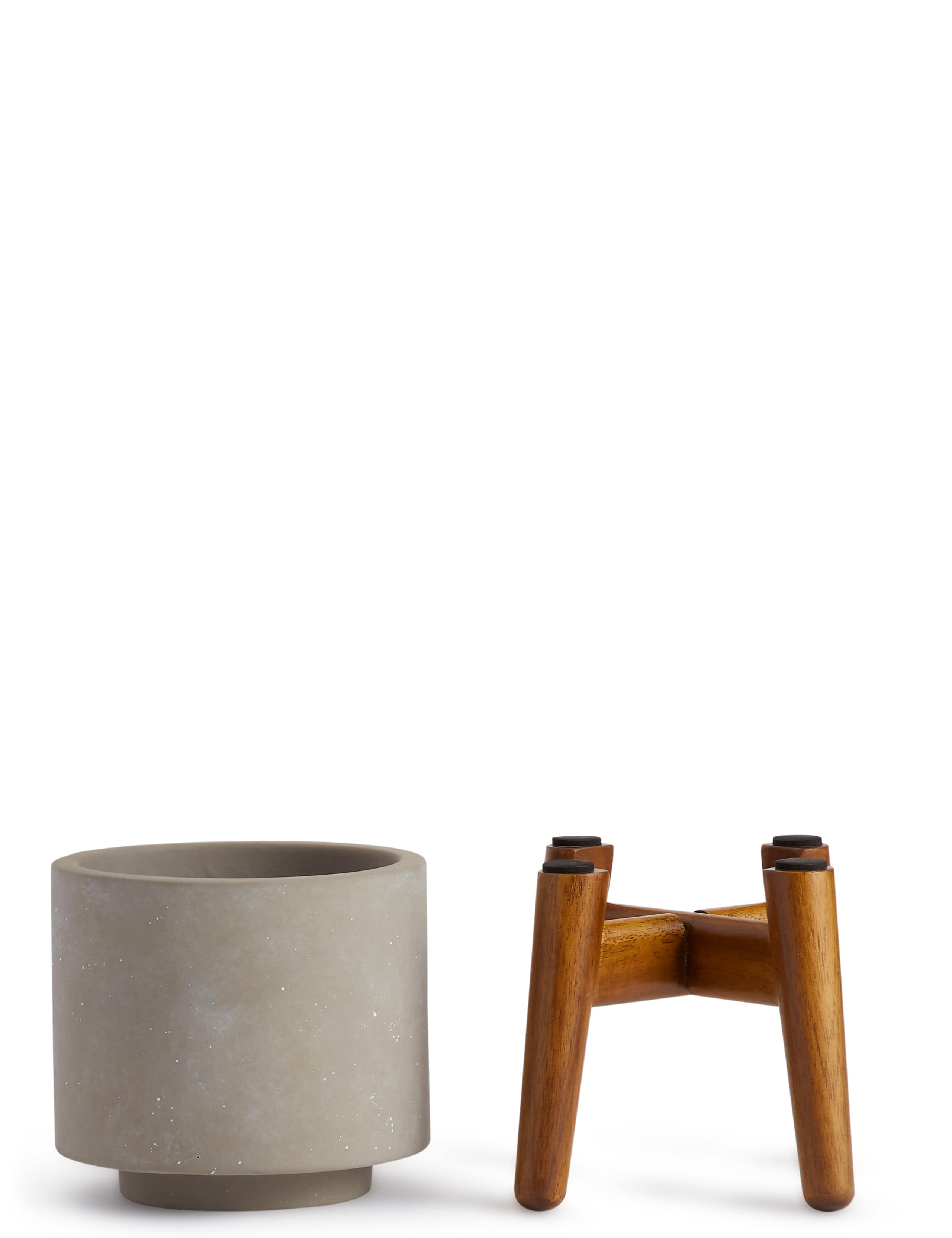 11cm Small Grey on Legs Planter 2 of 3