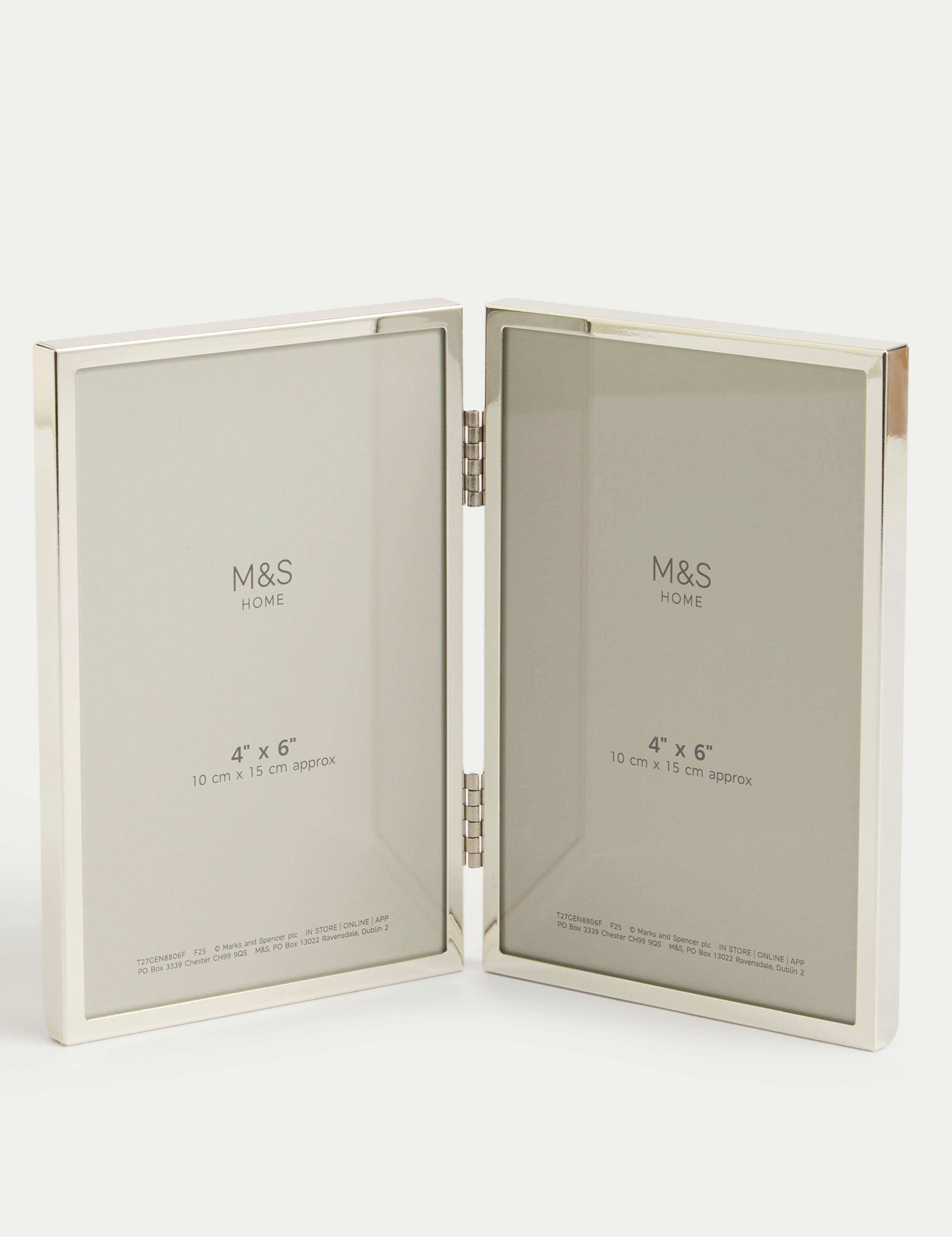 Metal Double Photo Frame 4x6 Inch 1 of 4