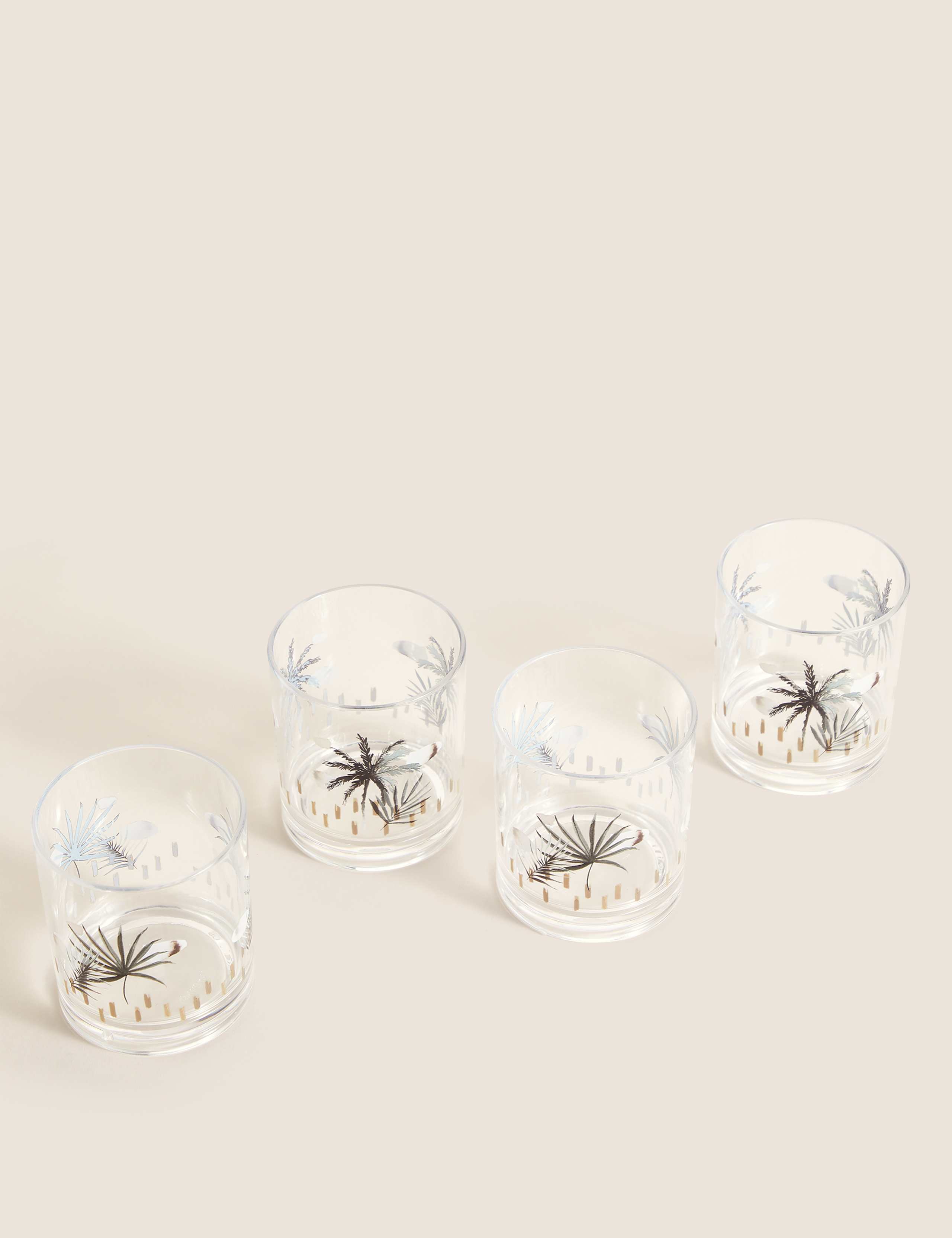 Set Of 4 Abstract Watercolour Picnic Tumblers 2 of 6