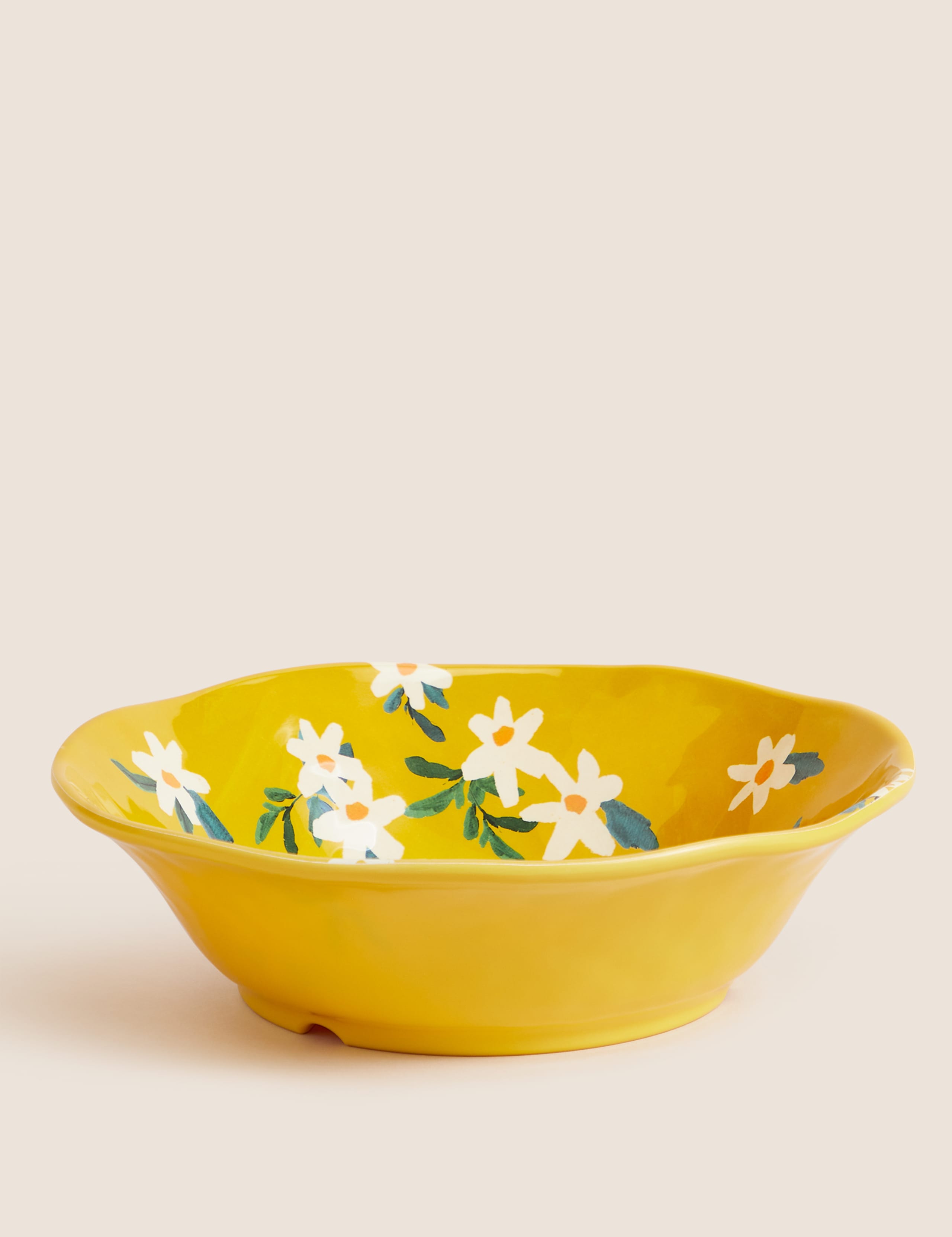 Expressive Floral Picnic Salad Bowl 1 of 4