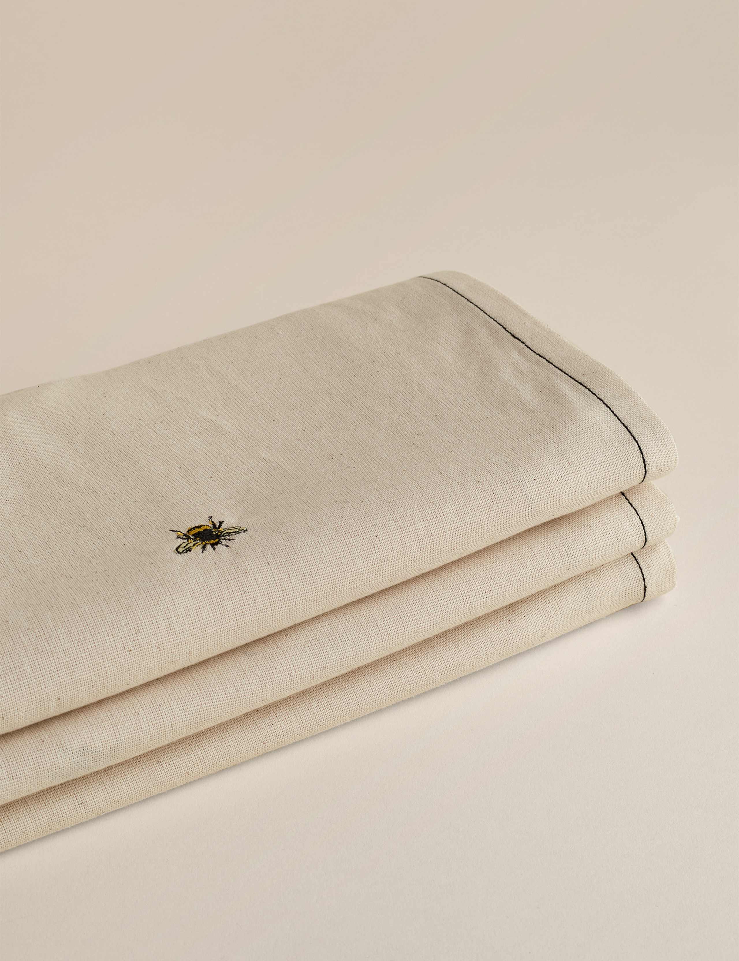 Pure Cotton Bee Embroidered Tablecloth 4 of 6
