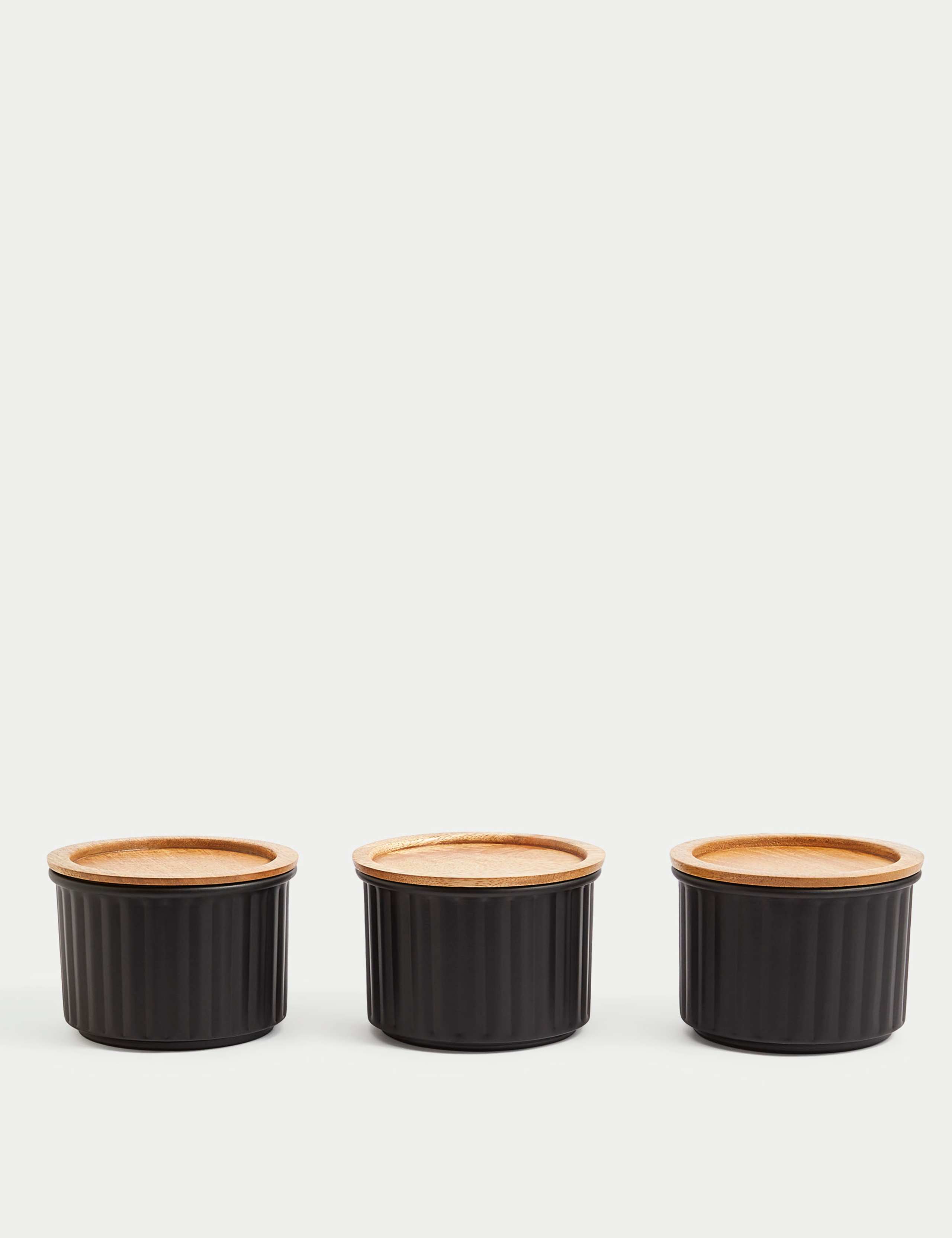 Set of 3 Round Storage Jars 3 of 6