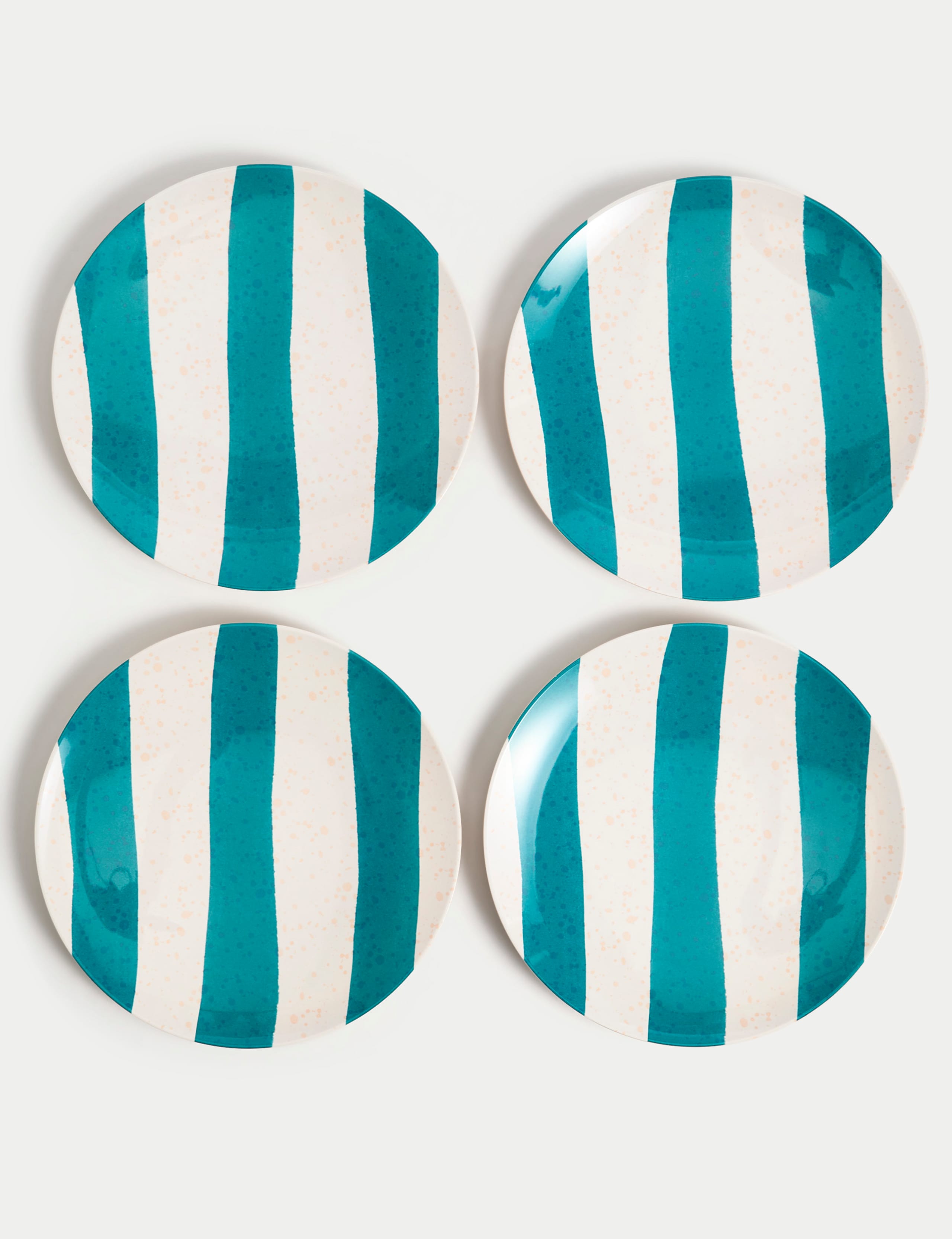 Set of 4 Summer Resort Picnic Dinner Plates 4 of 6