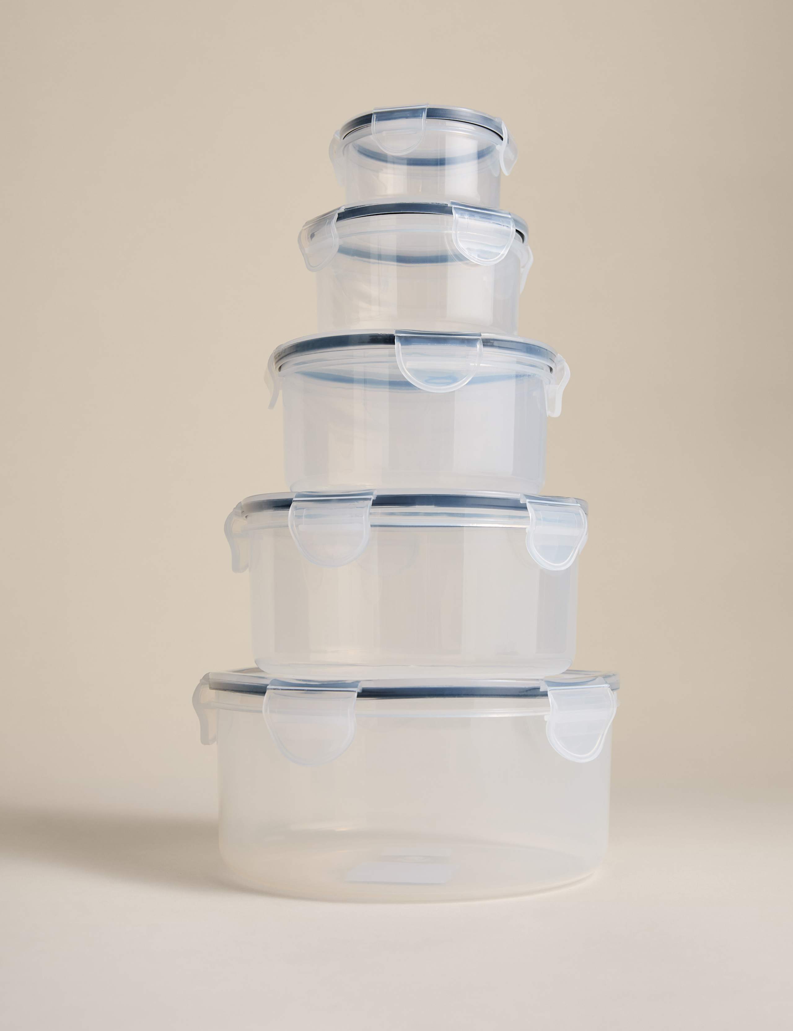 Set of 5 Round Nesting Storage Containers 4 of 5
