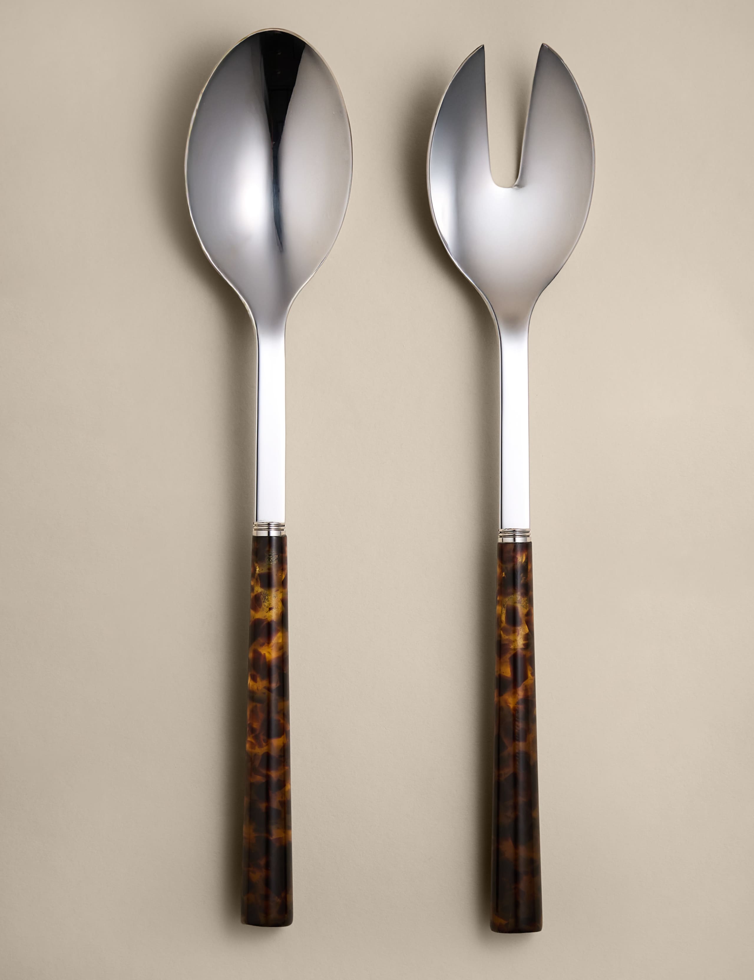 Tortoiseshell Salad Servers 2 of 4