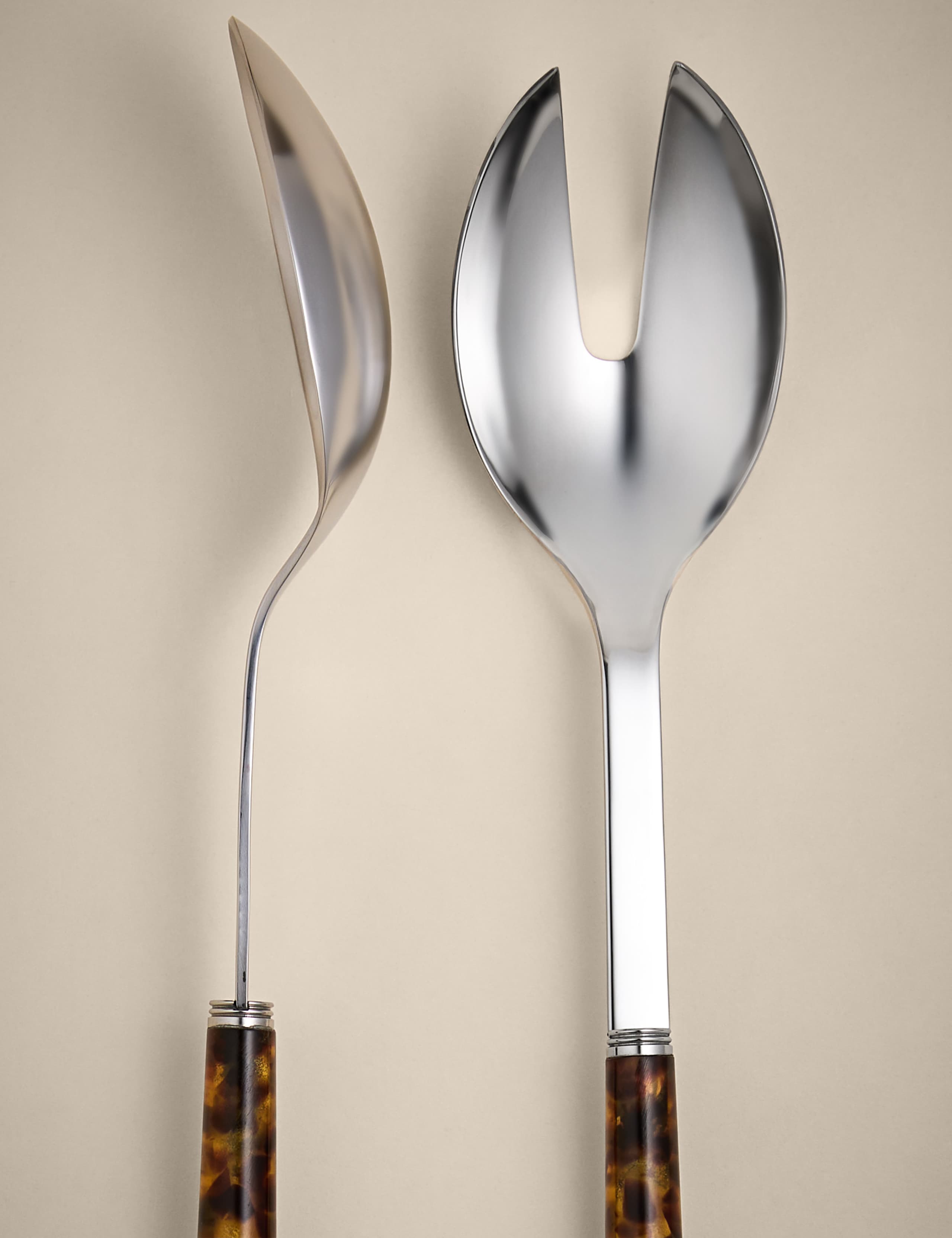 Tortoiseshell Salad Servers 4 of 4