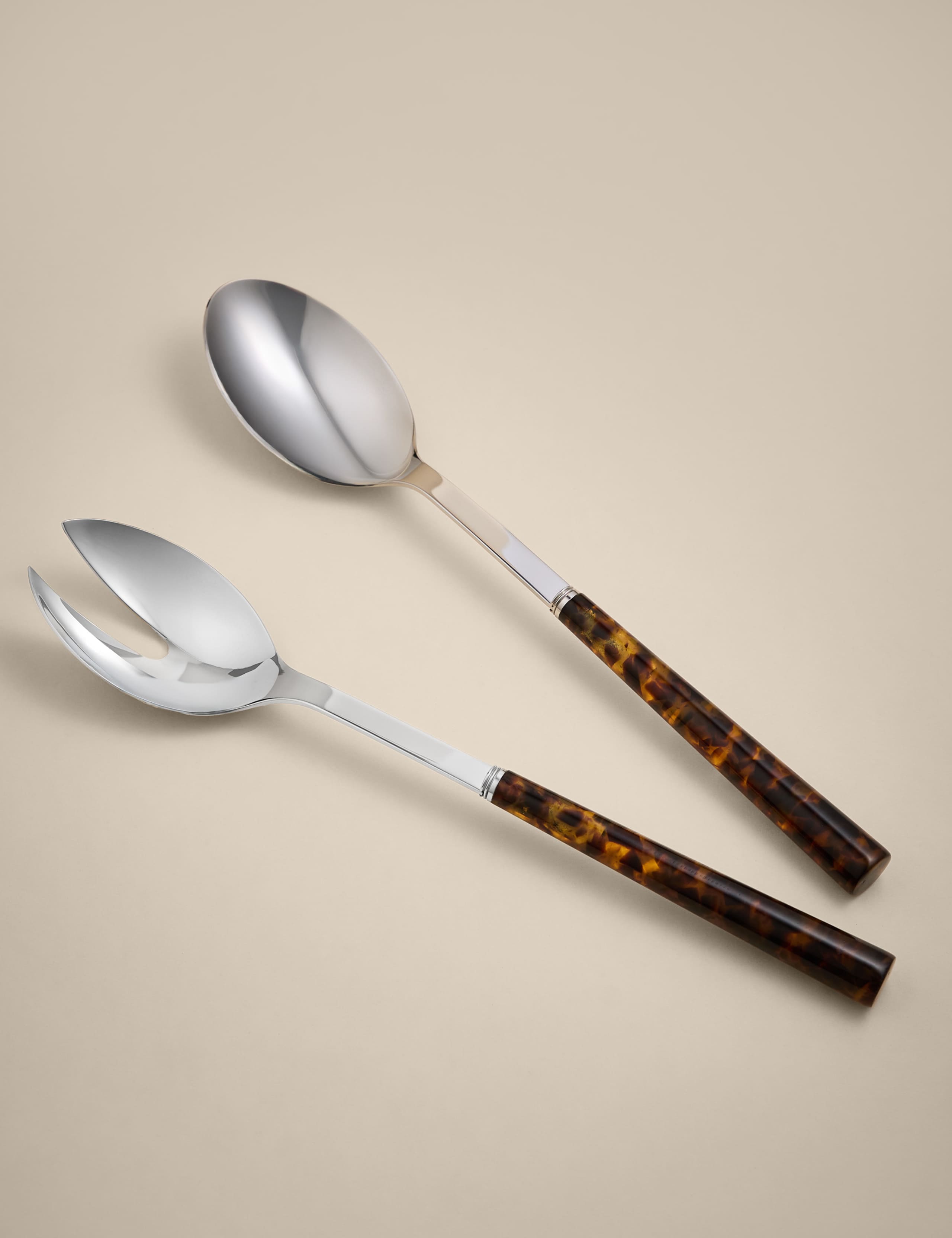 Tortoiseshell Salad Servers 1 of 4