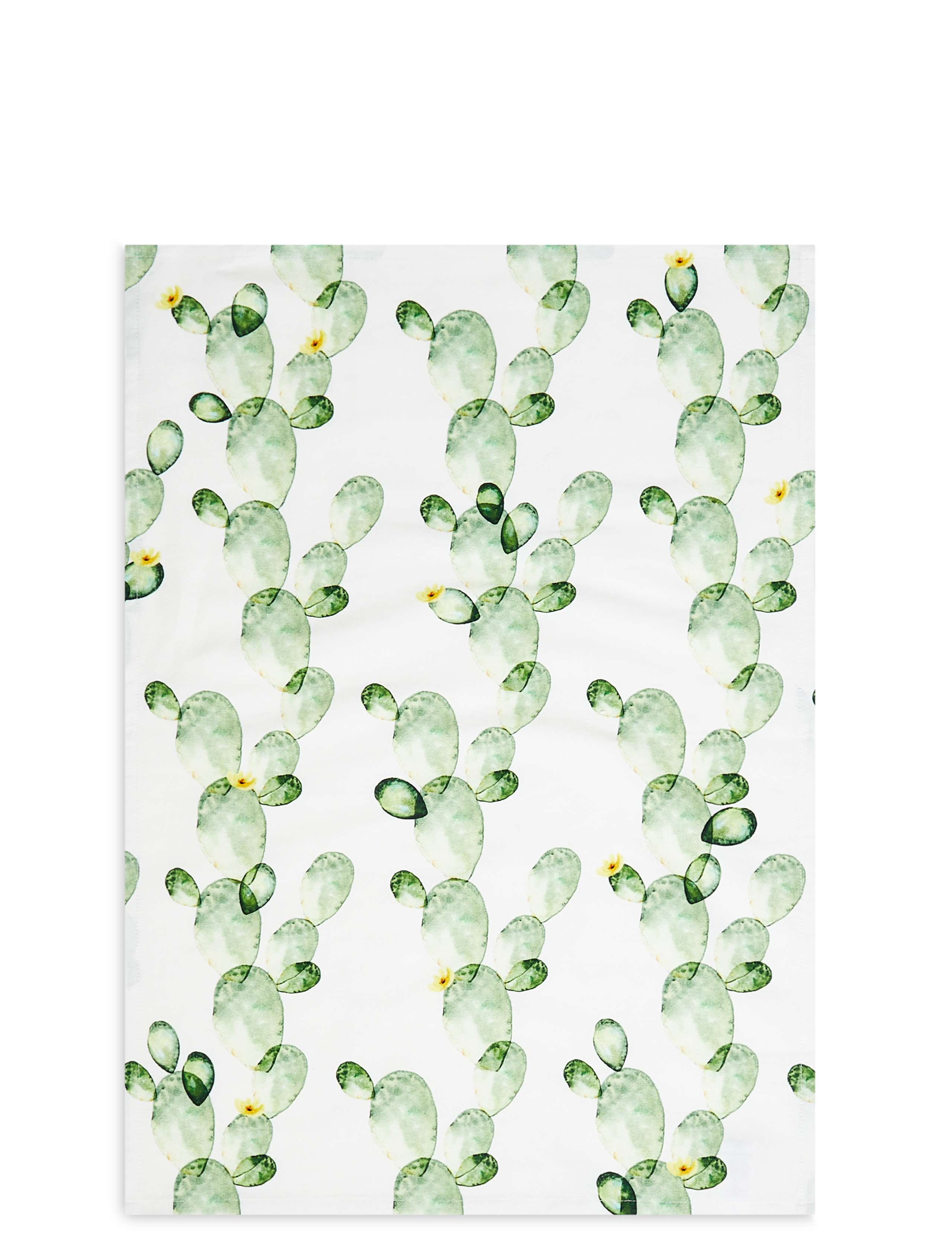 Set of 2 Cactus Design Tea Towels 2 of 3