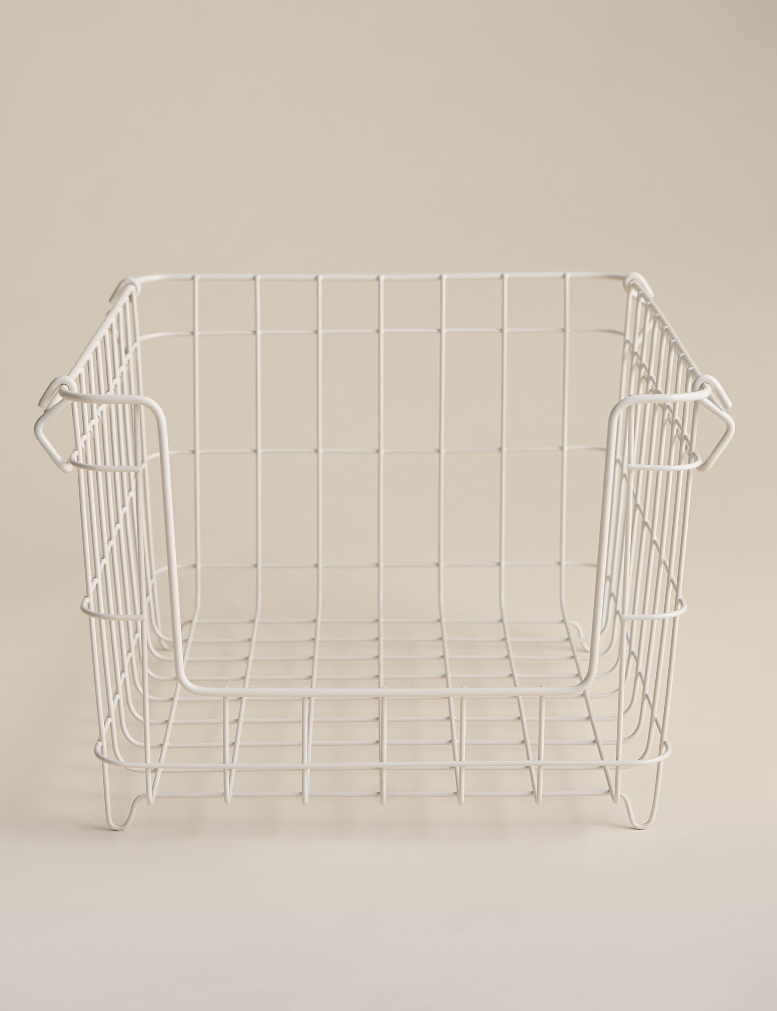 Large Stackable Wire Storage Basket 1 of 4