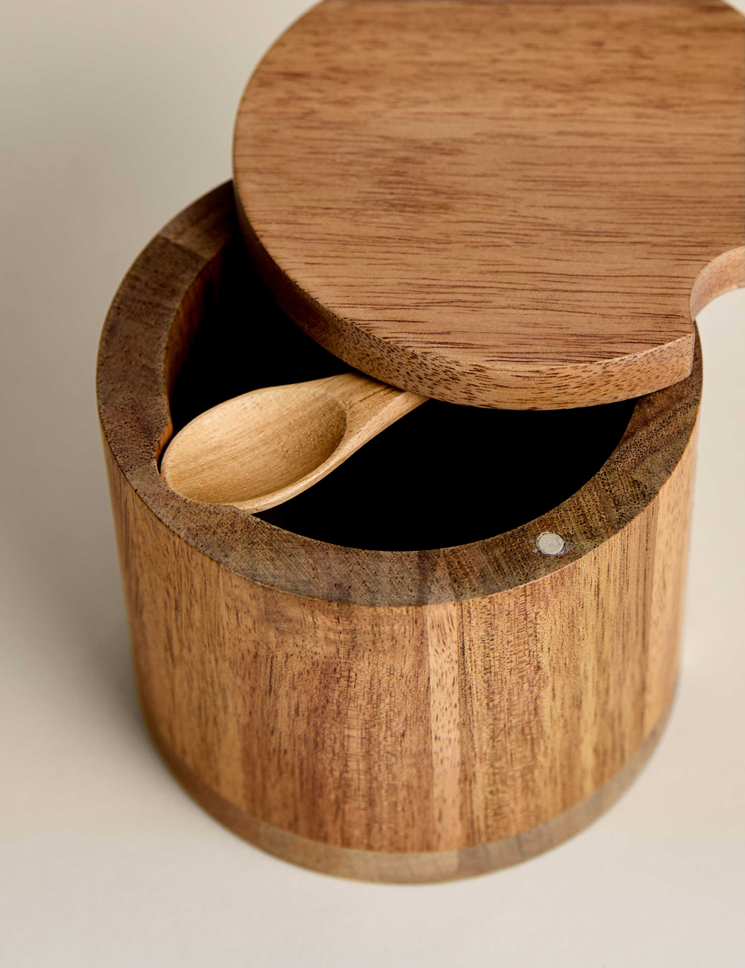 Wooden Pot with Spoon 4 of 5