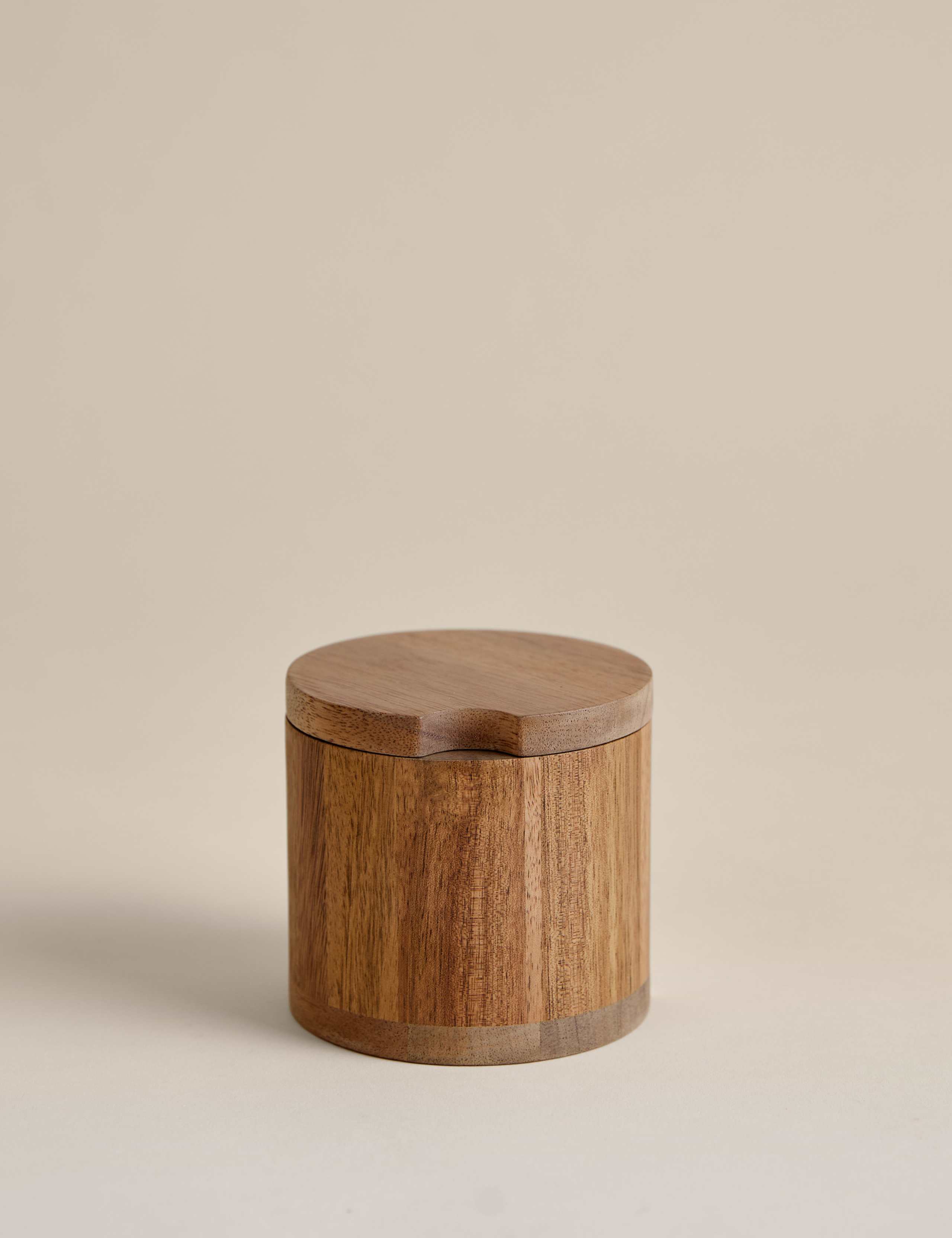 Wooden Pot with Spoon 2 of 5