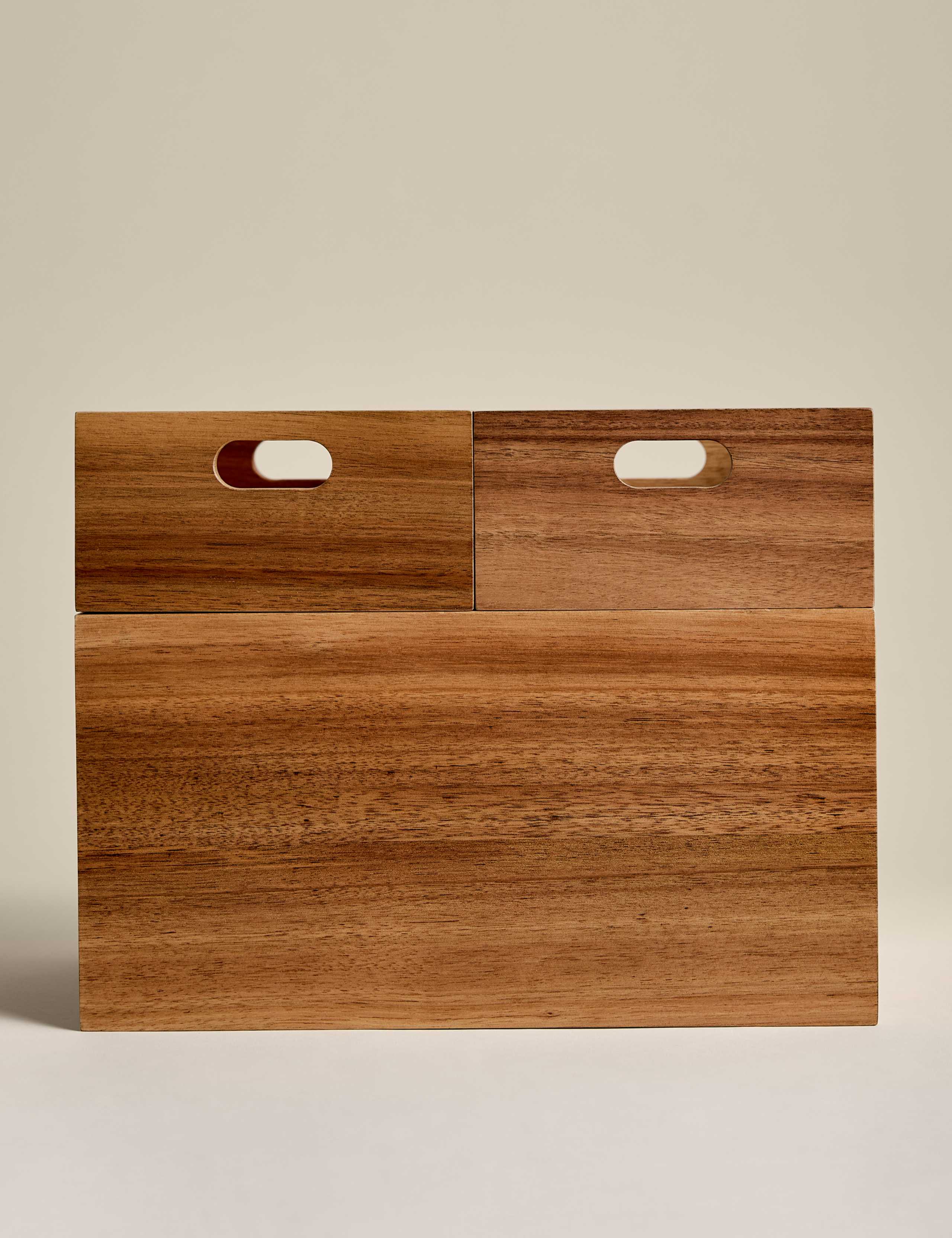 Set of 3 Wooden Stacking Boxes 3 of 6