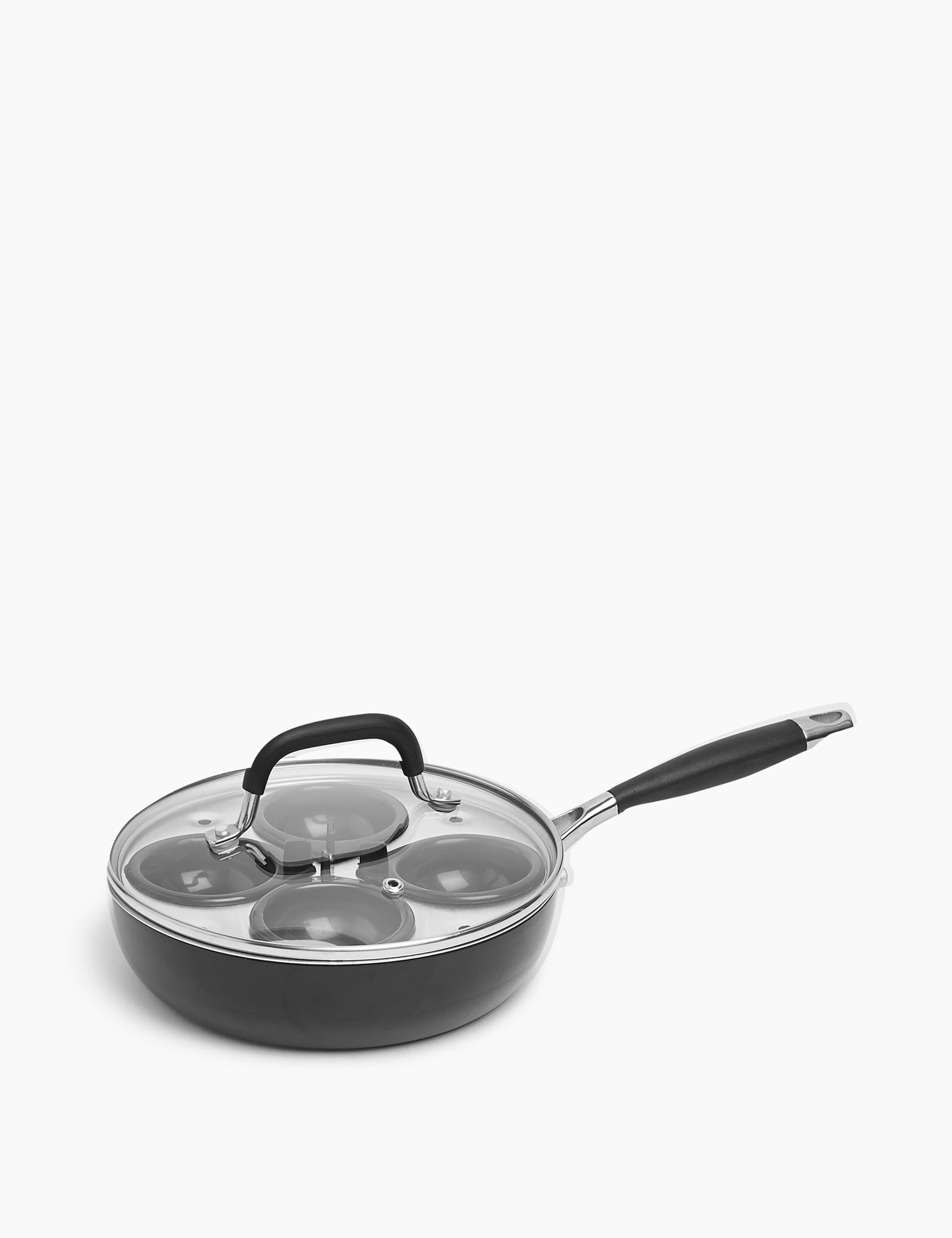 Black Aluminium Egg Poacher 1 of 3