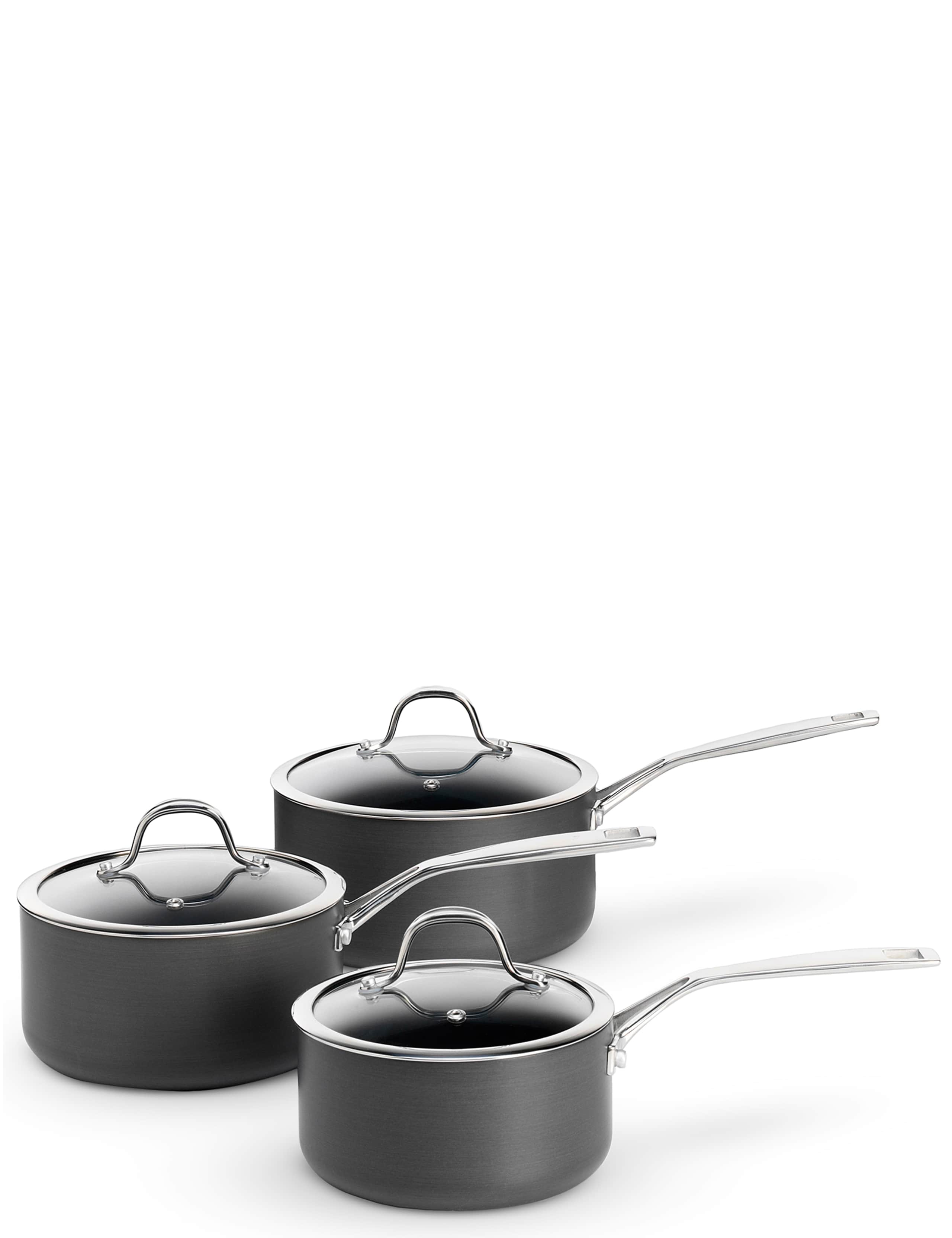 Chef Hard Anodised 3 Piece Pan Set 1 of 4