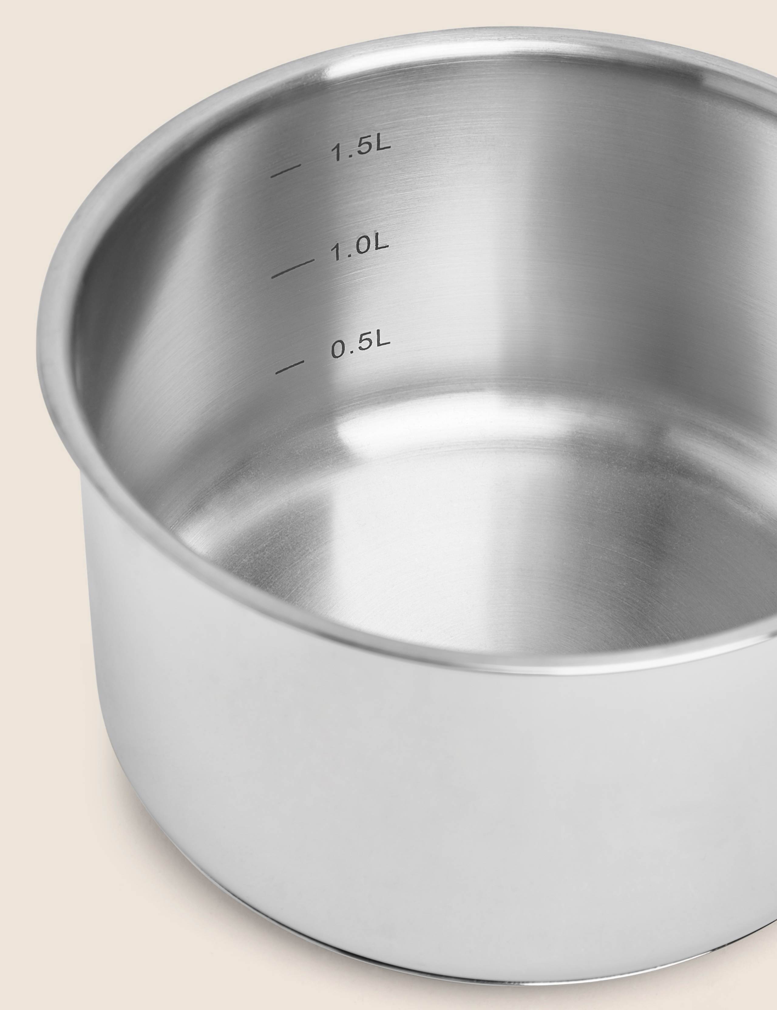 Stainless Steel 16cm Small Saucepan 2 of 4